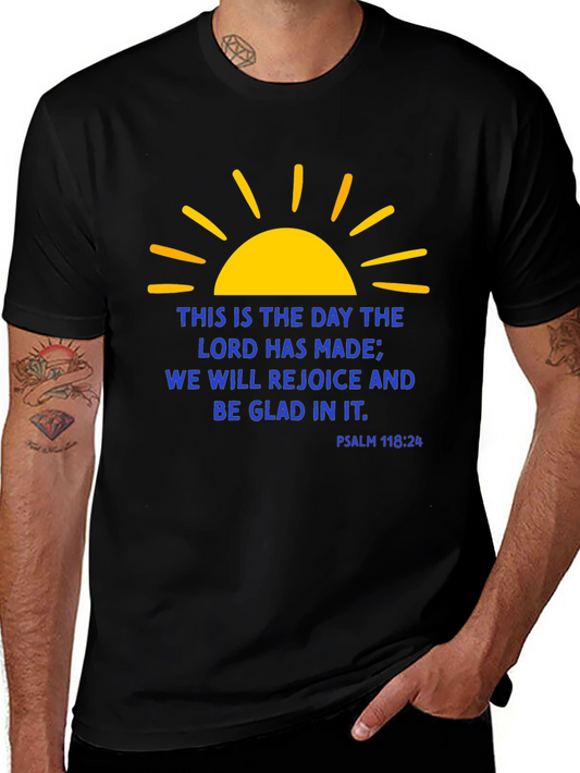 Religious Christian Graphic T-Shirt - Psalm 118:24