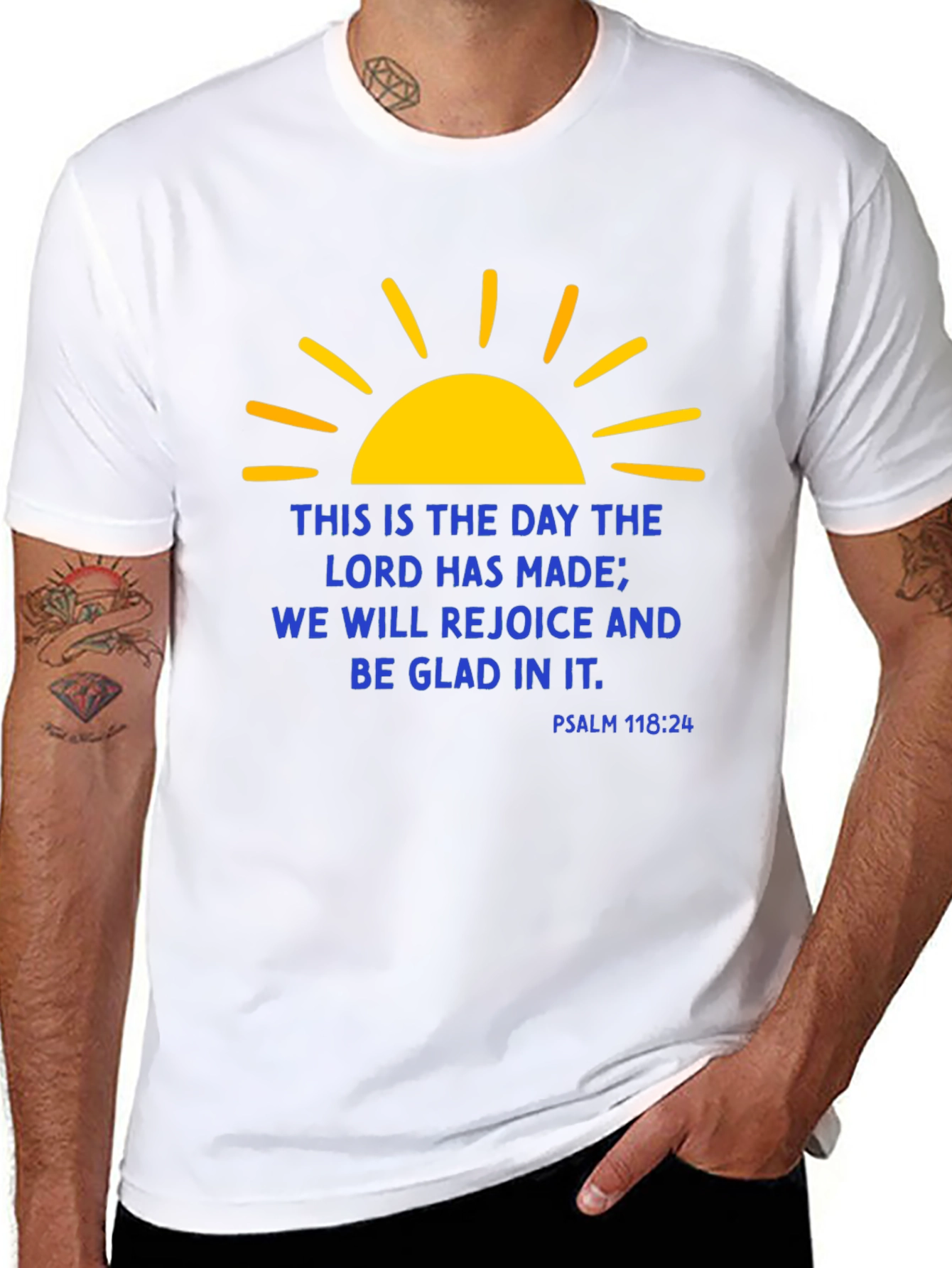 Religious Christian Graphic T-Shirt - Psalm 118:24