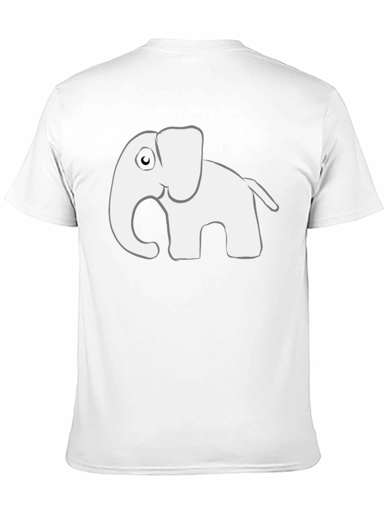 Elephant Graphic Black T-Shirt - Mens