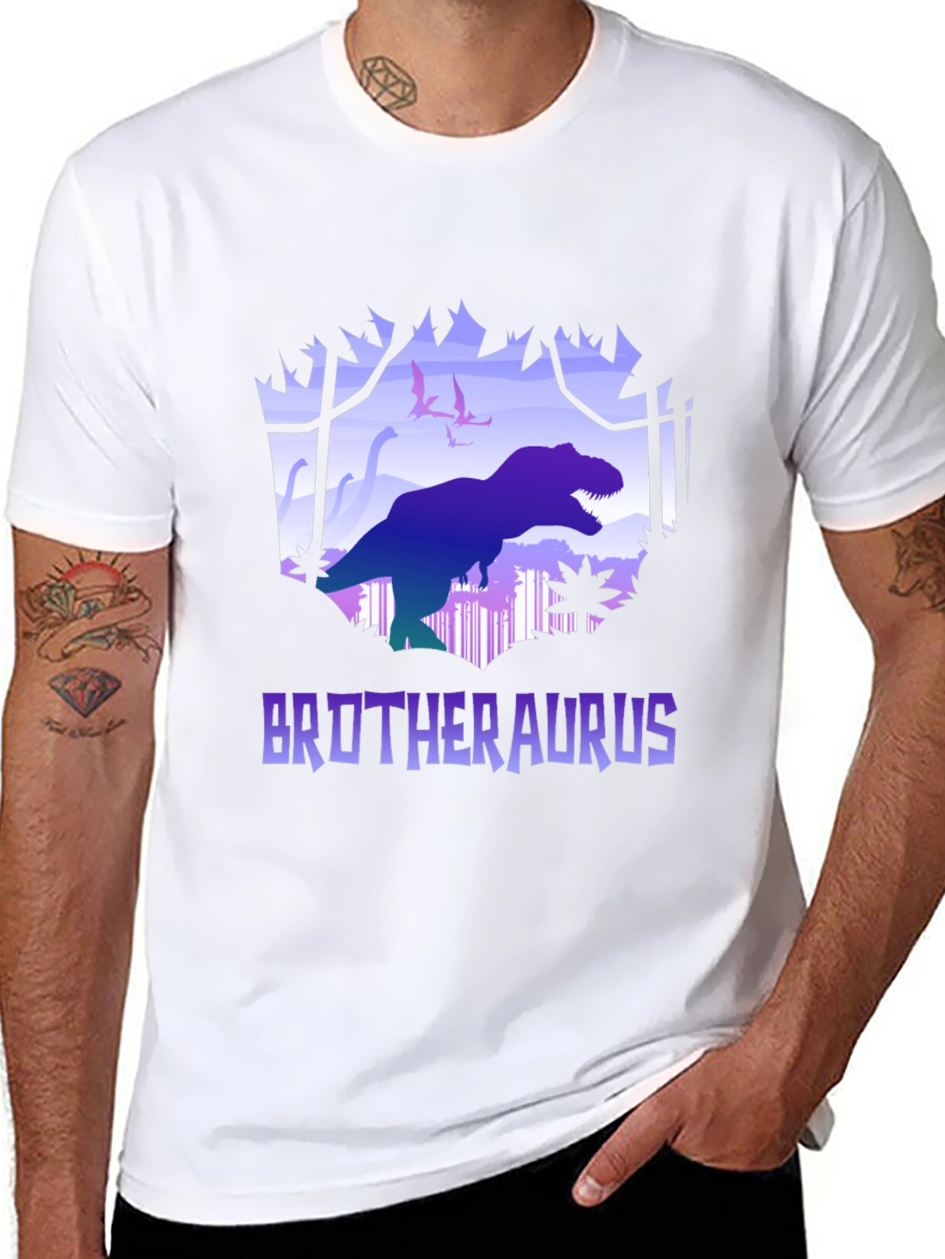 Brotheraurus T-Shirt - Dinosaur Graphic Tee