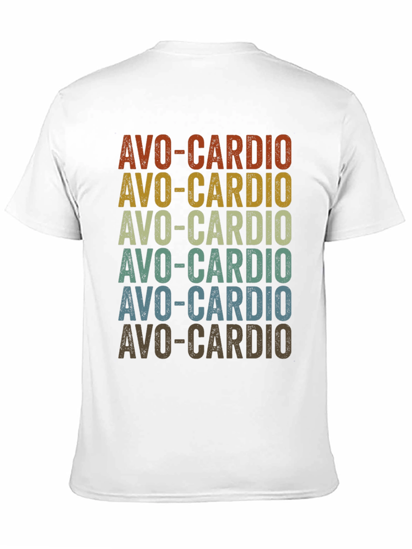 Avo-Cardio Graphic T-Shirt - Trendy Avocado Workout Tee