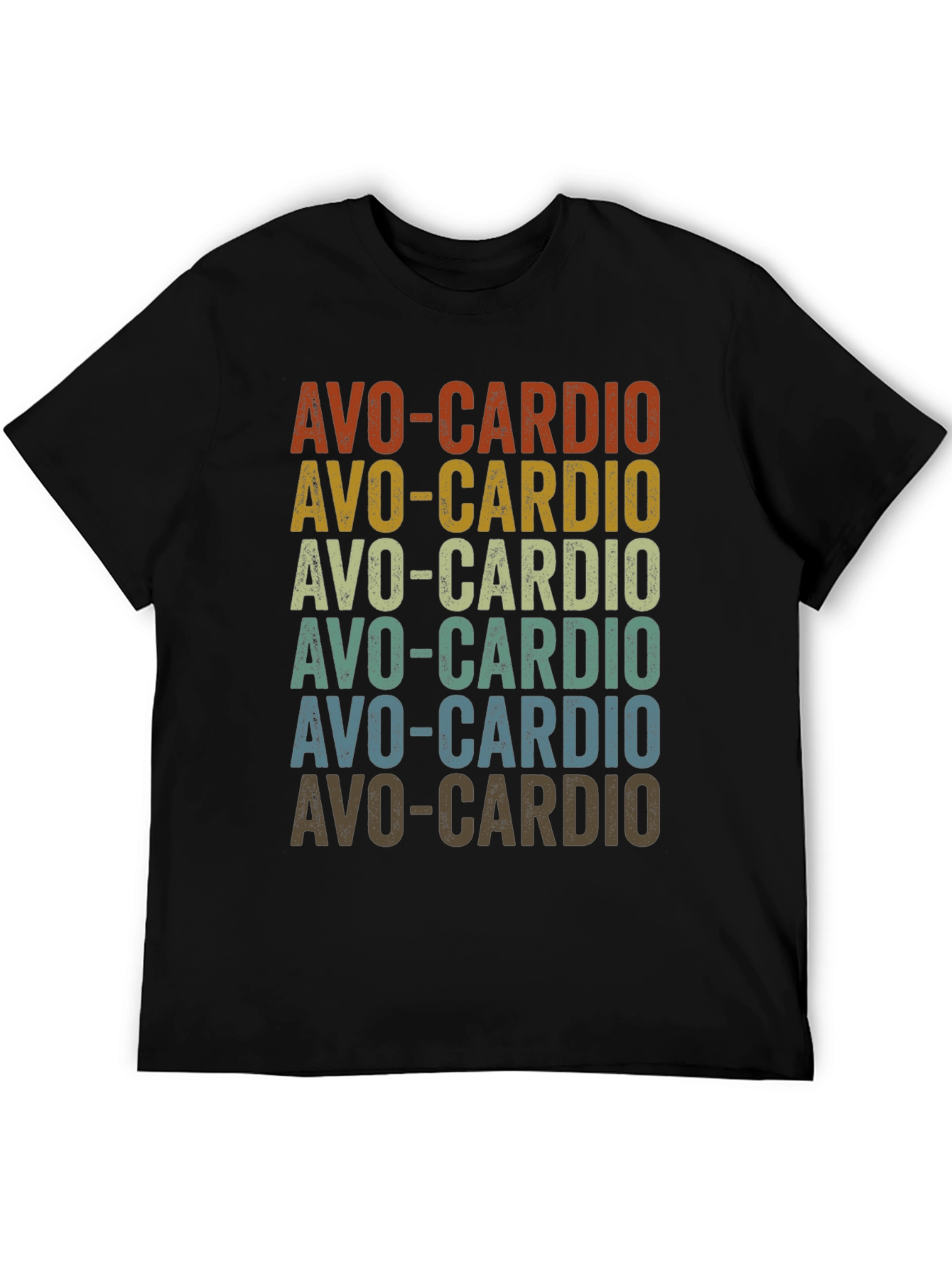 Avo-Cardio Graphic T-Shirt - Trendy Avocado Workout Tee