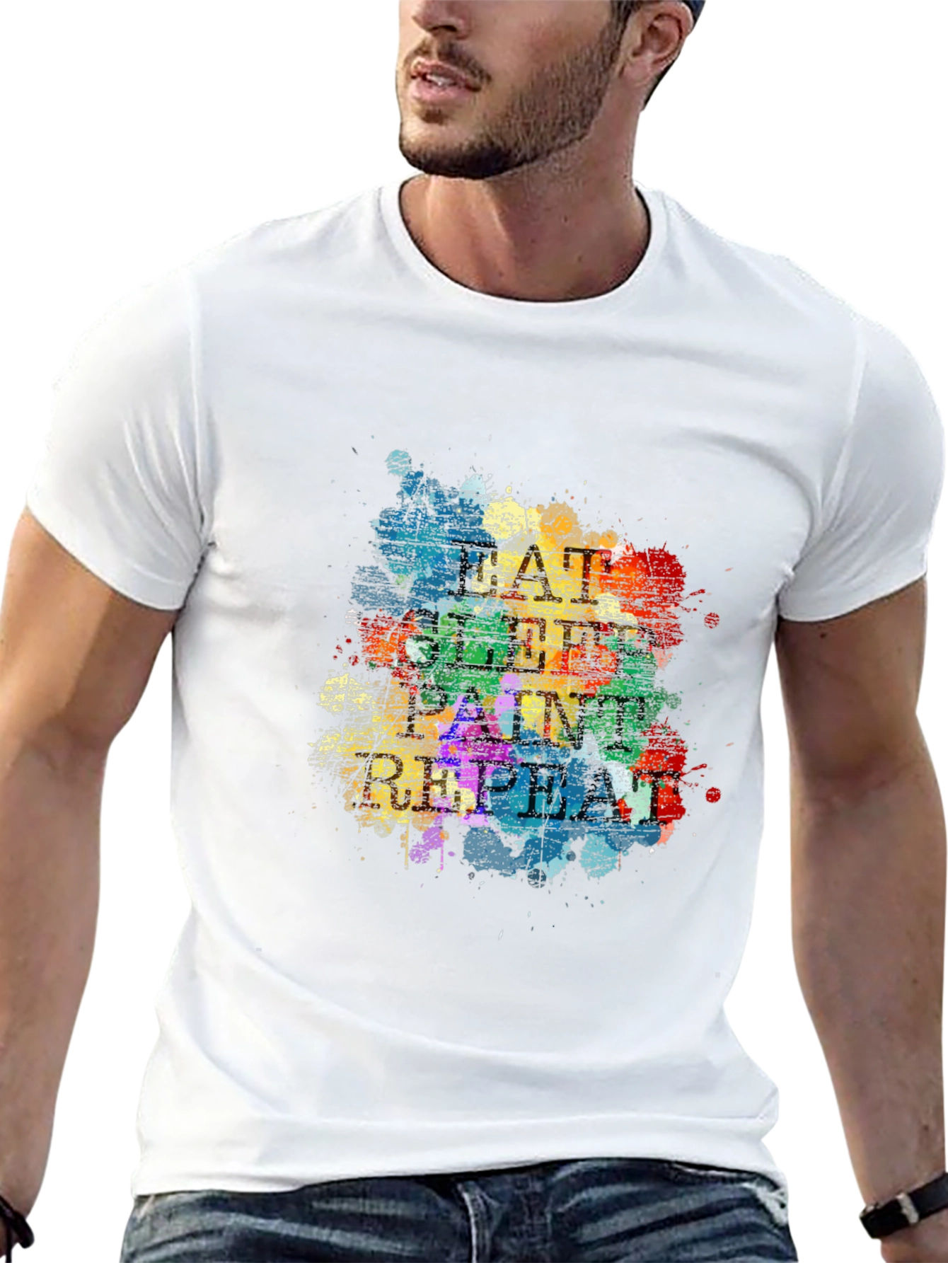 Eat Sleep Paint Repeat Graphic Tee