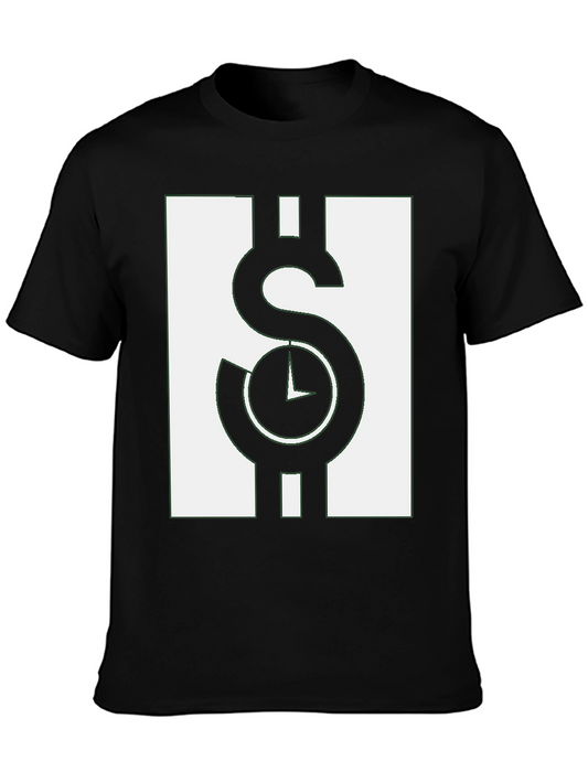 Time is Money Graphic Tee - Black Casual Shirt