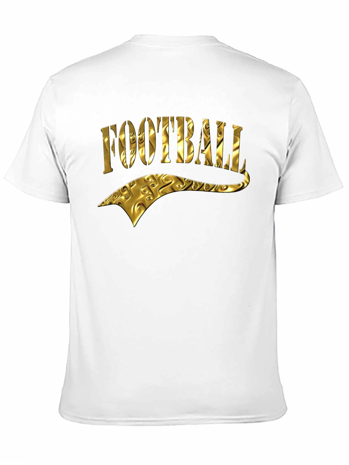 Golden Football Graphic Tee - Black