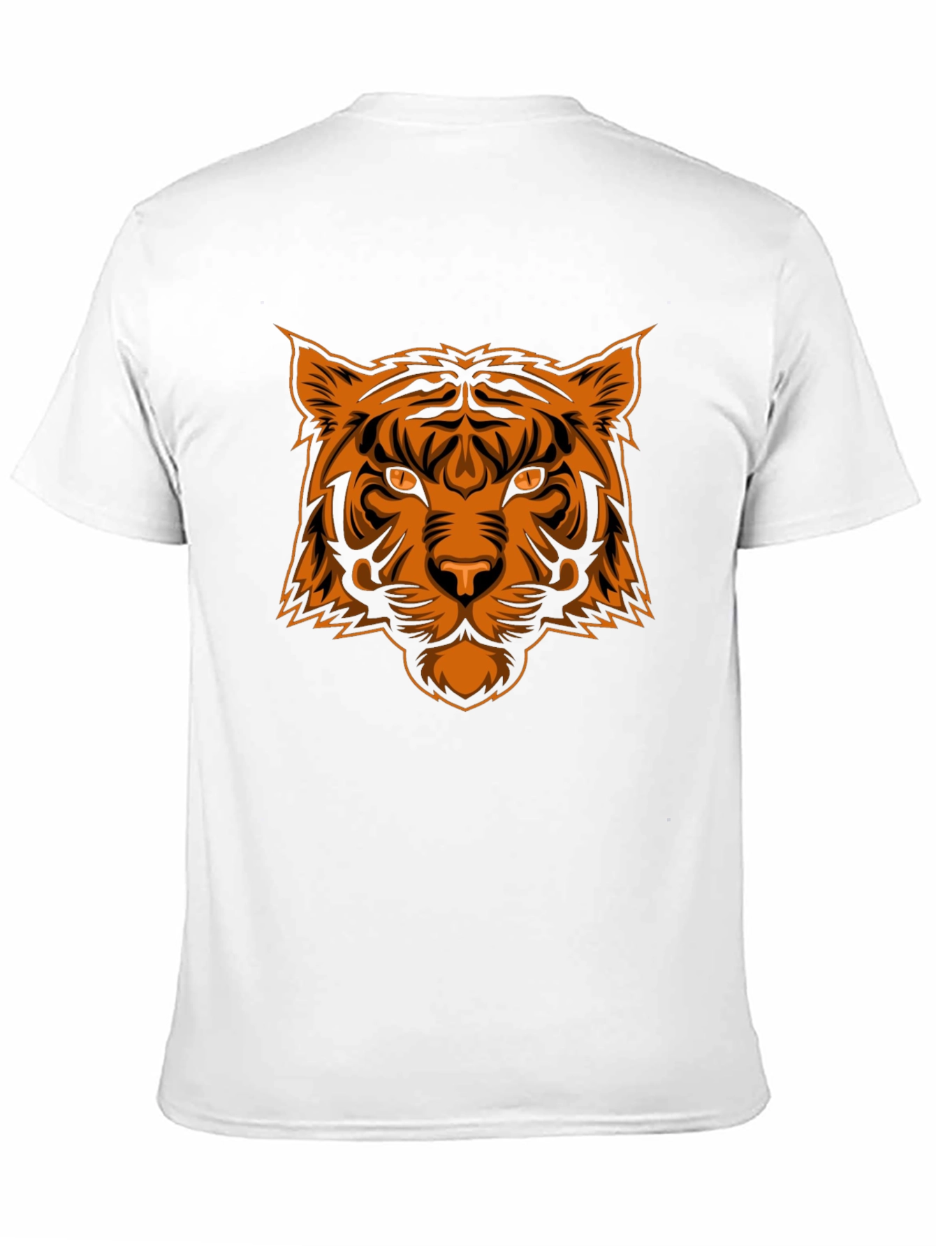 Bold Tiger Graphic Tee - Black Cotton T-Shirt