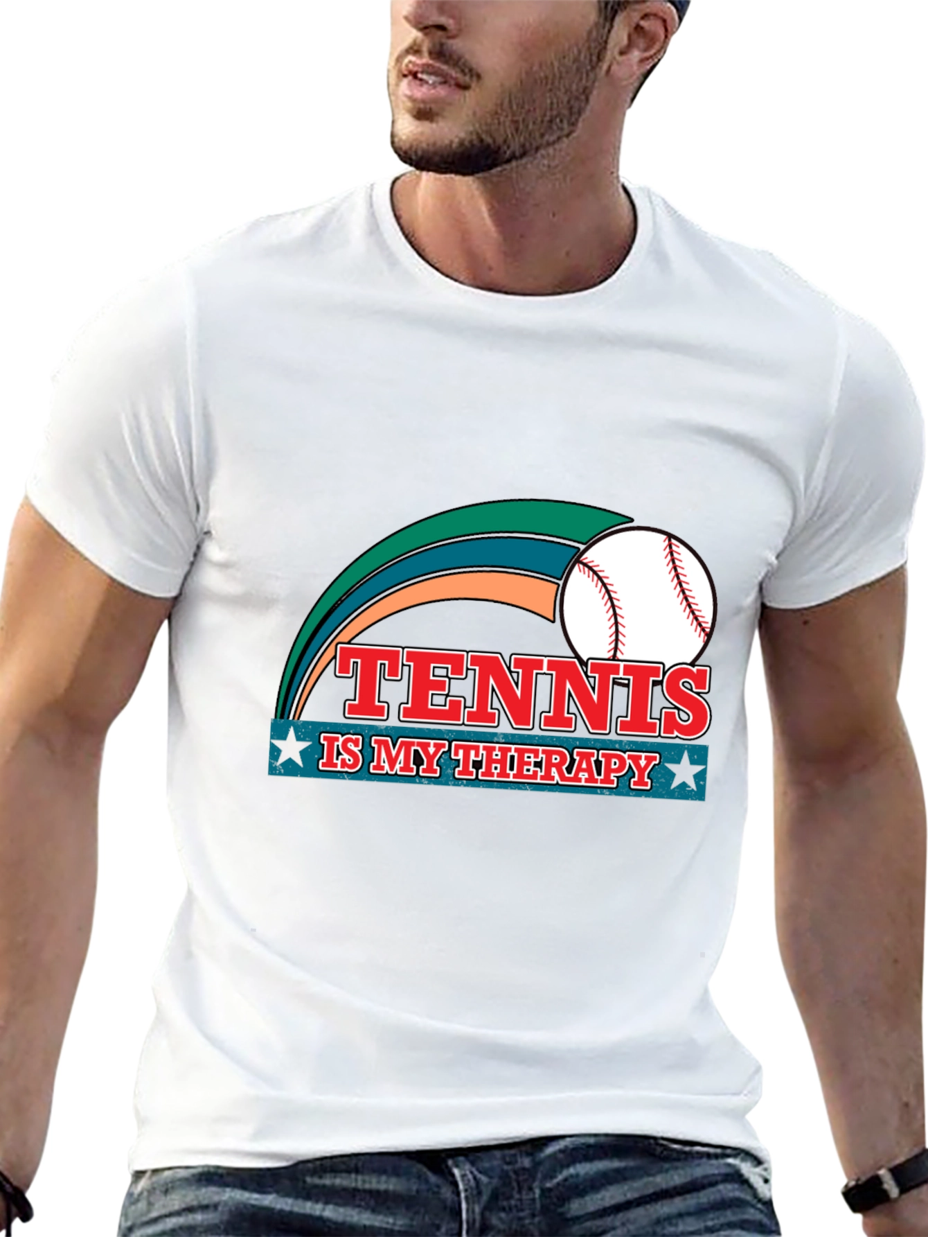 Tennis is My Therapy Graphic T-Shirt