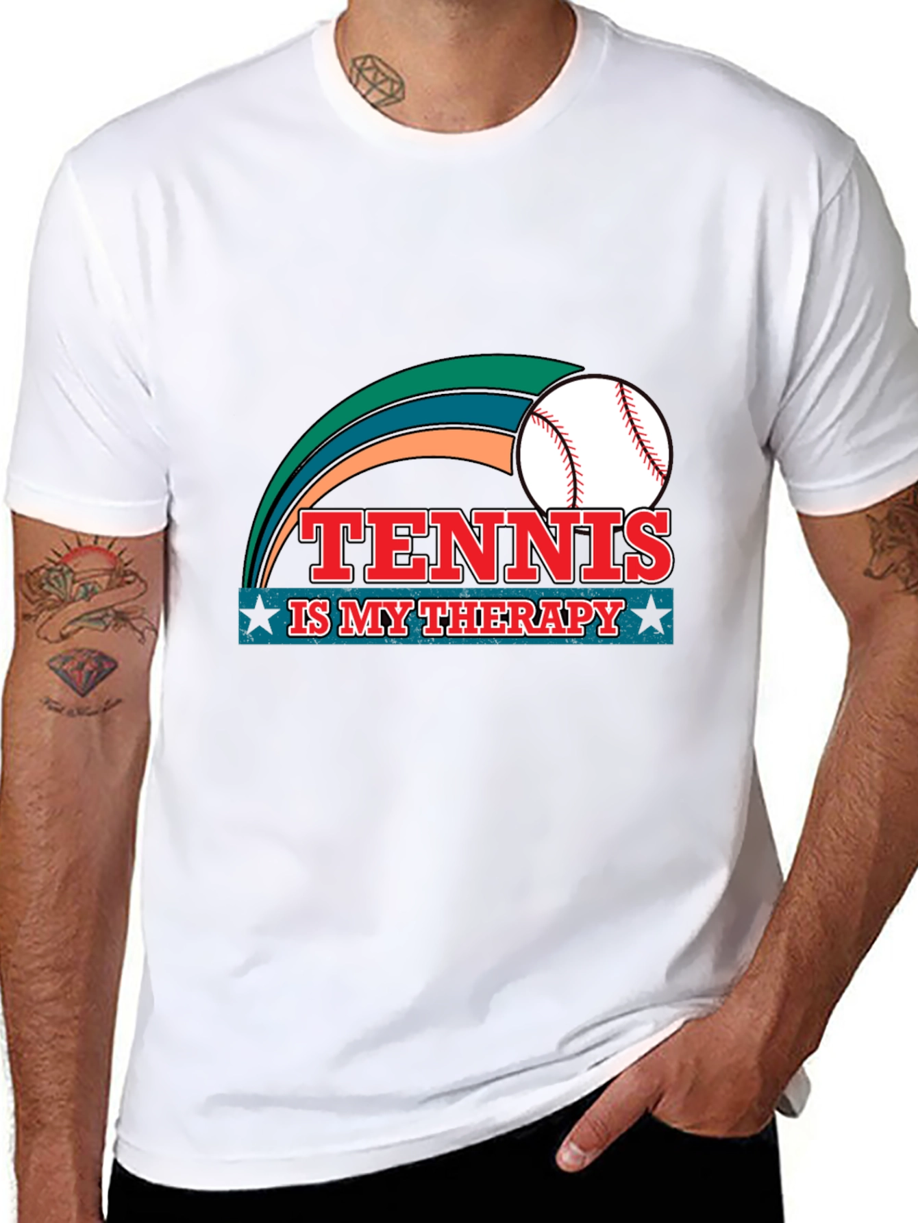 Tennis is My Therapy Graphic T-Shirt