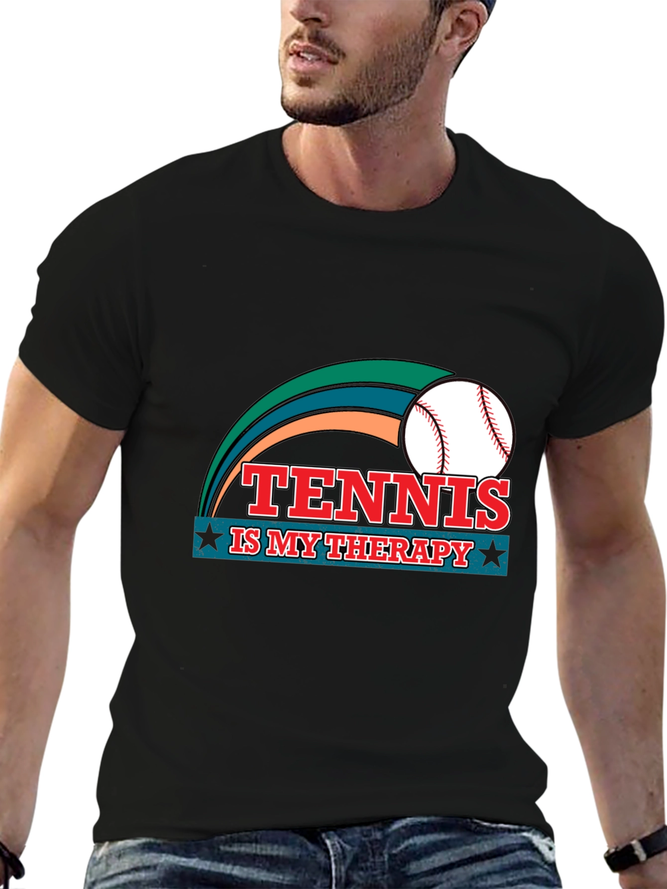 Tennis is My Therapy Graphic T-Shirt