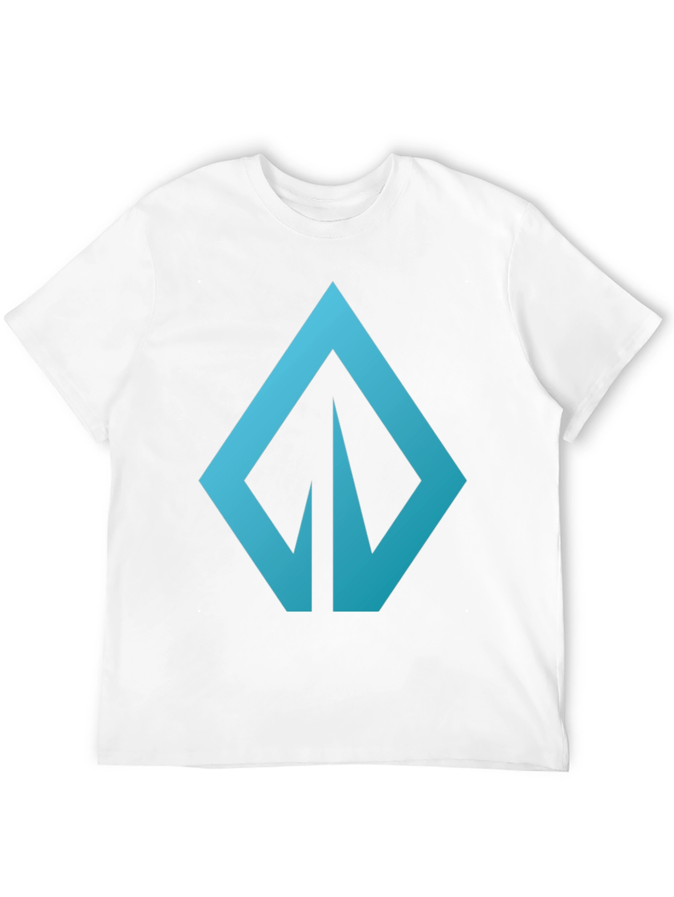 Modern Blue Logo Graphic Tee - Casual Style