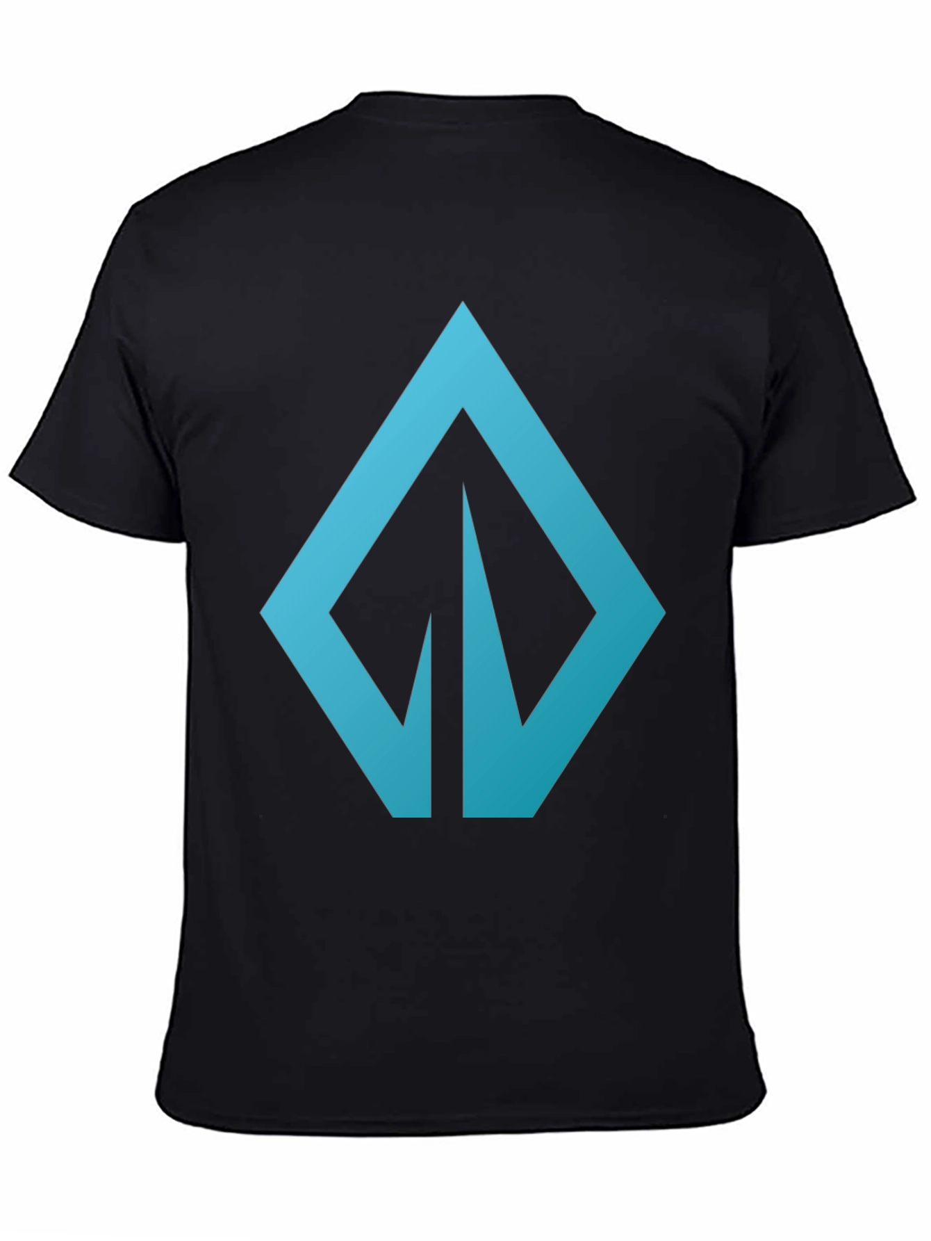 Modern Blue Logo Graphic Tee - Casual Style