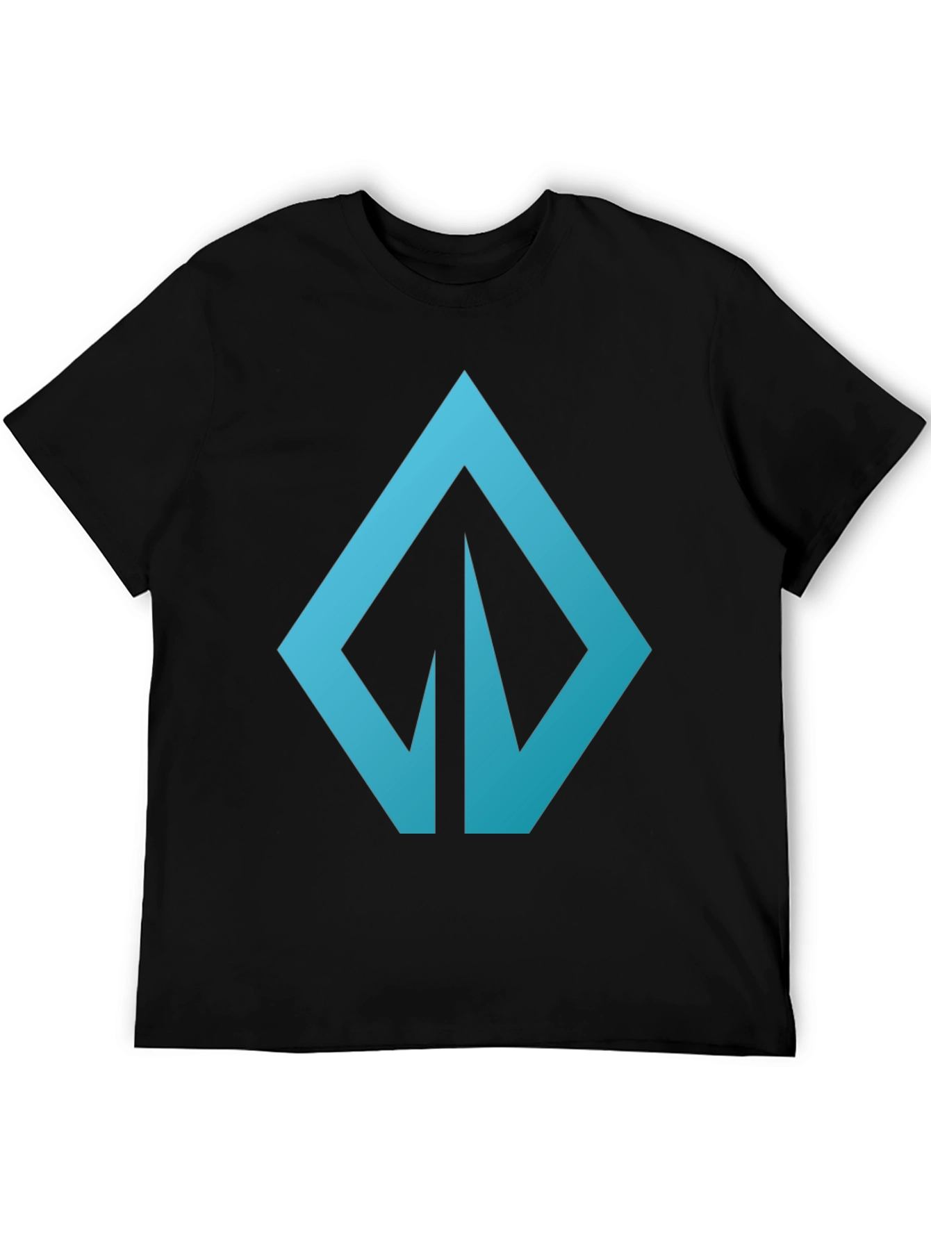 Modern Blue Logo Graphic Tee - Casual Style