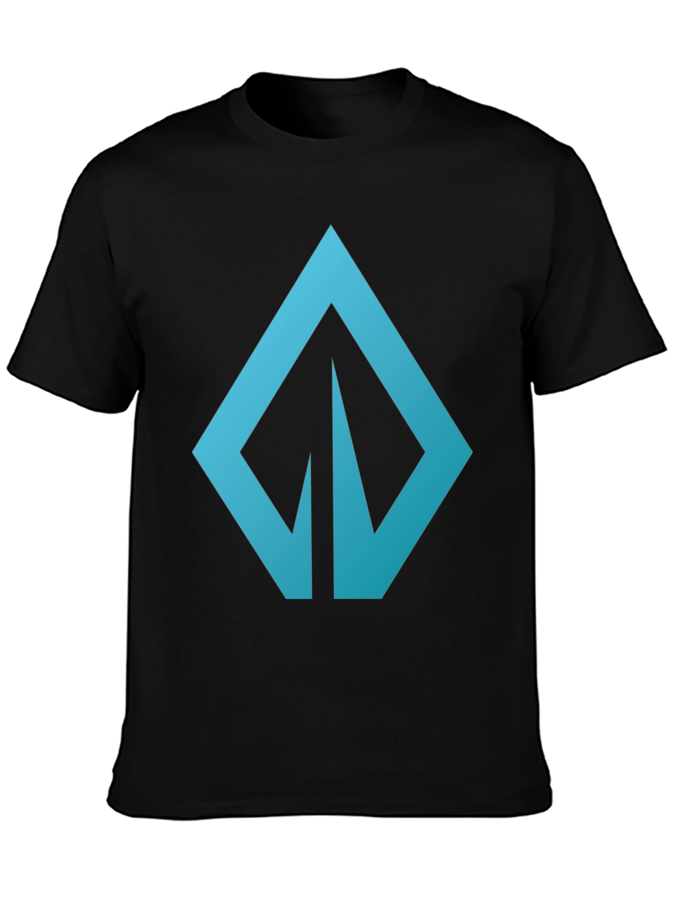 Modern Blue Logo Graphic Tee - Casual Style