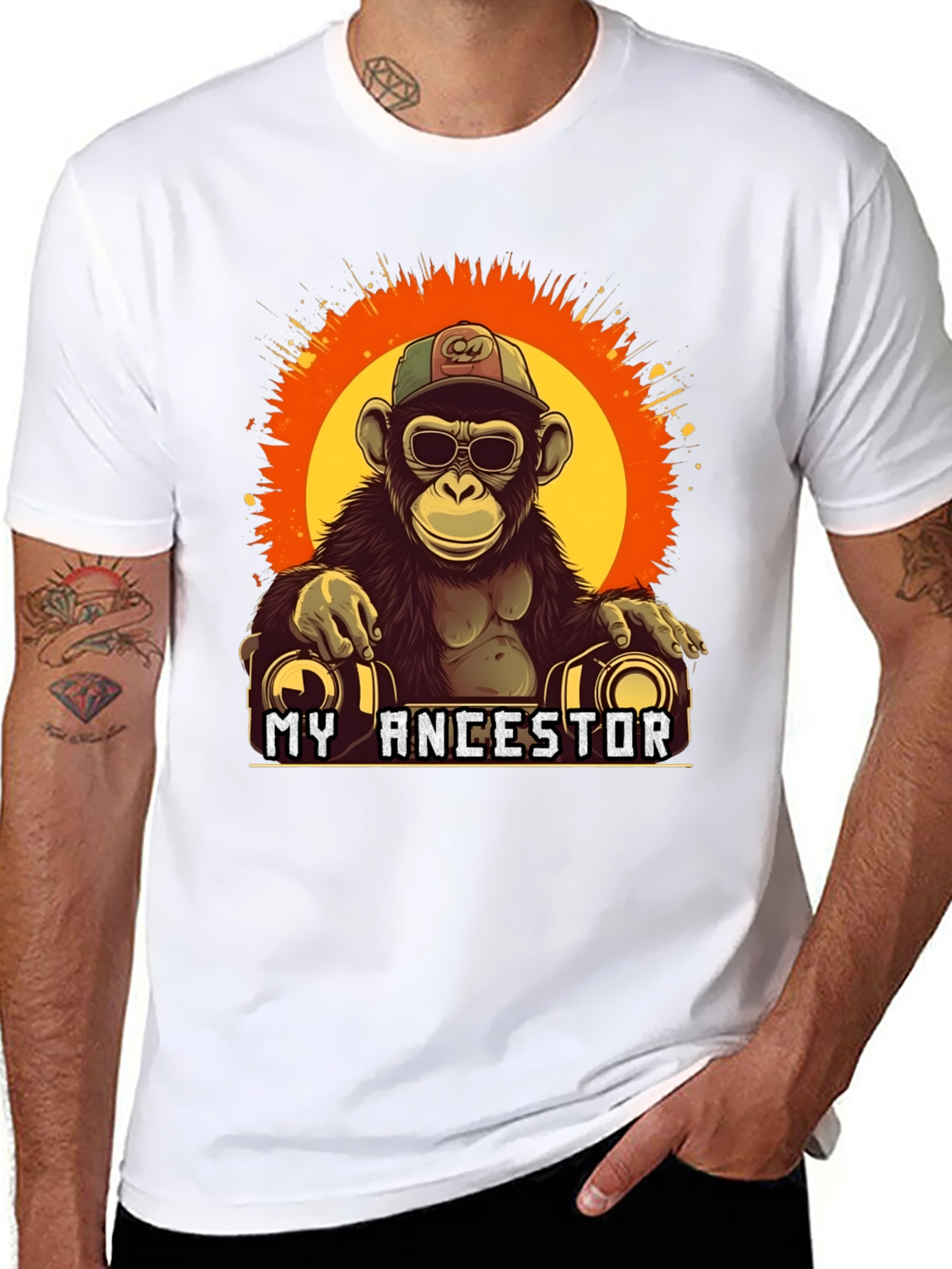 My Ancestor Monkey T-Shirt Cool Ape Graphic Tee