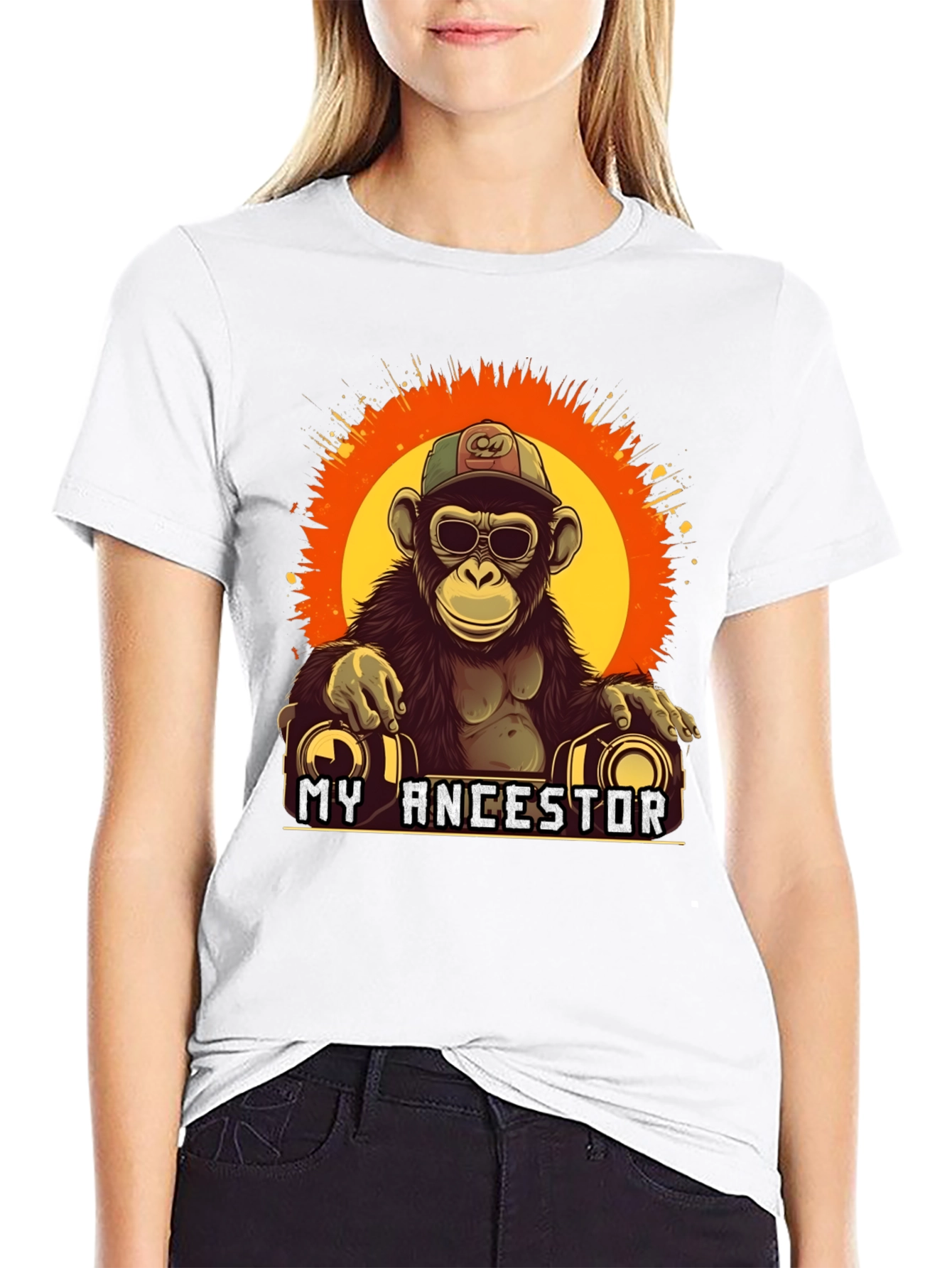 My Ancestor Monkey T-Shirt Cool Ape Graphic Tee