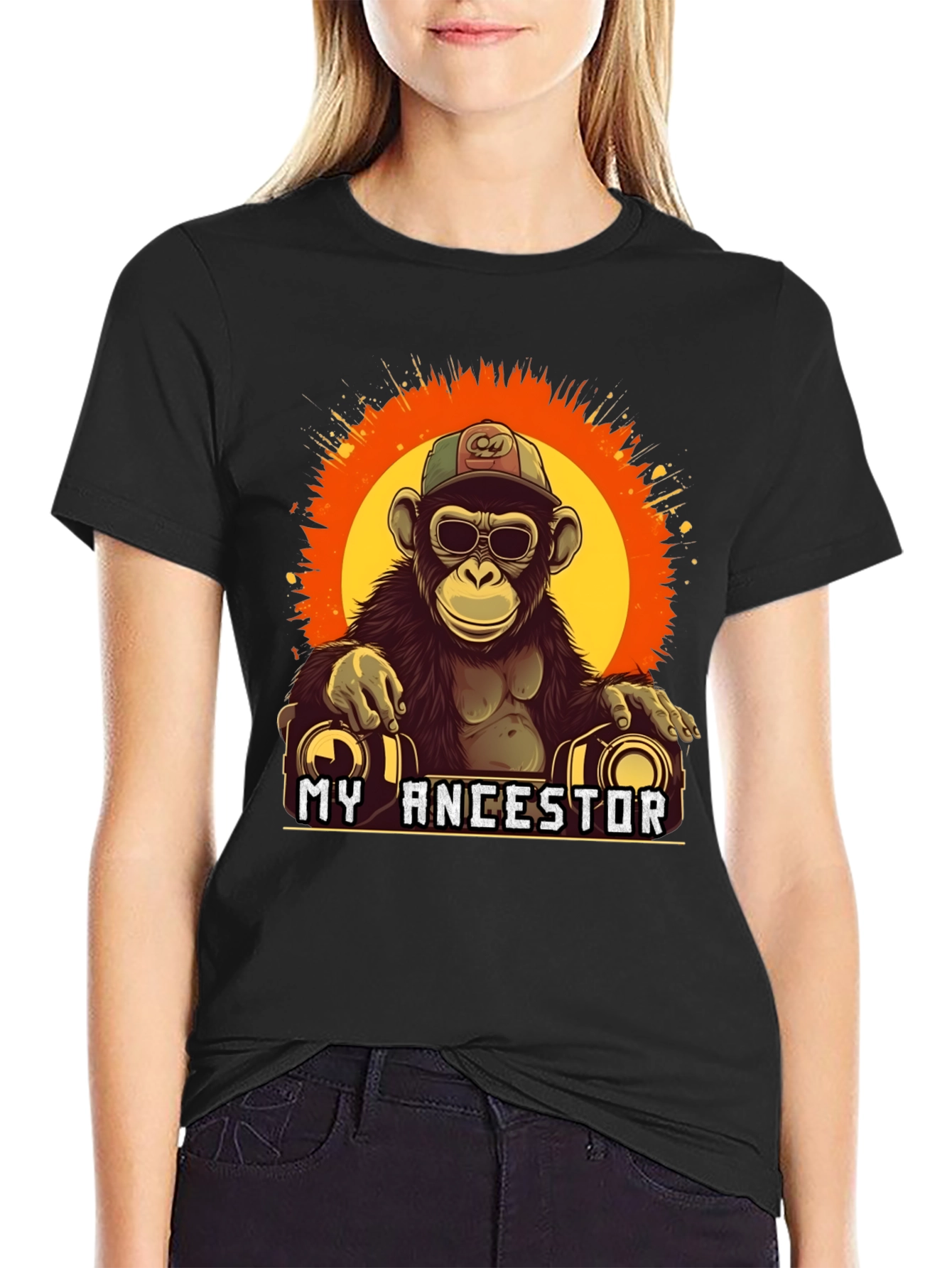 My Ancestor Monkey T-Shirt Cool Ape Graphic Tee