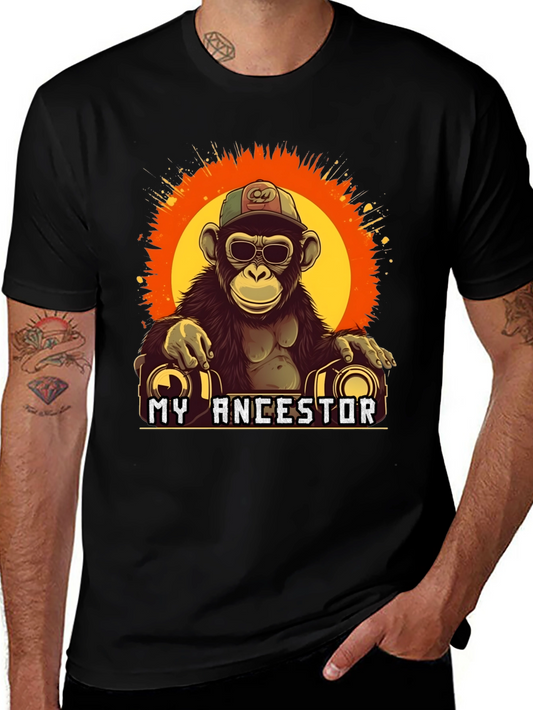 My Ancestor Monkey T-Shirt Cool Ape Graphic Tee