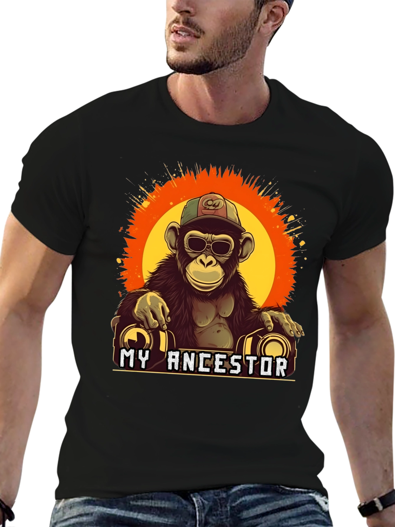 My Ancestor Monkey T-Shirt Cool Ape Graphic Tee