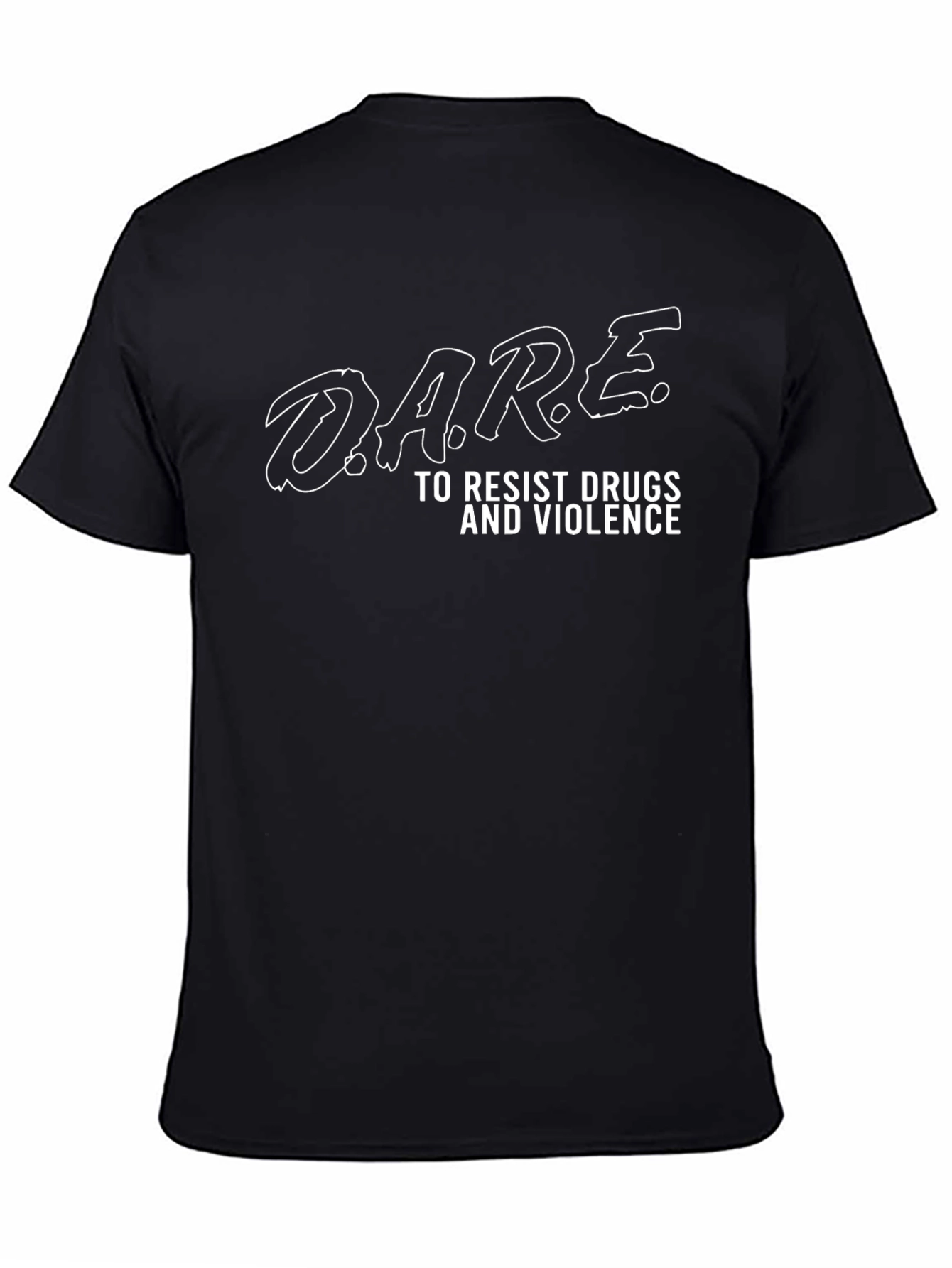 D.A.R.E. Black Tee - Resist Drugs & Violence