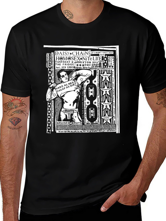 Black Graphic Print T-Shirt