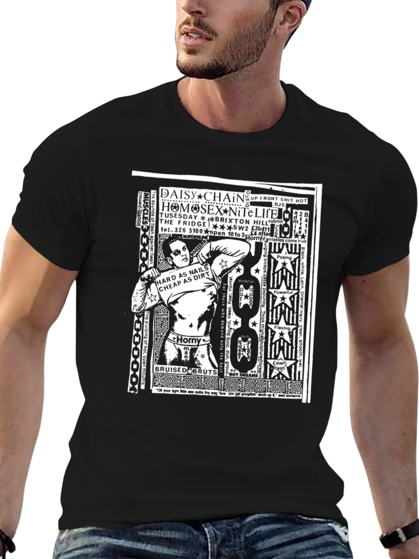 Black Graphic Print T-Shirt