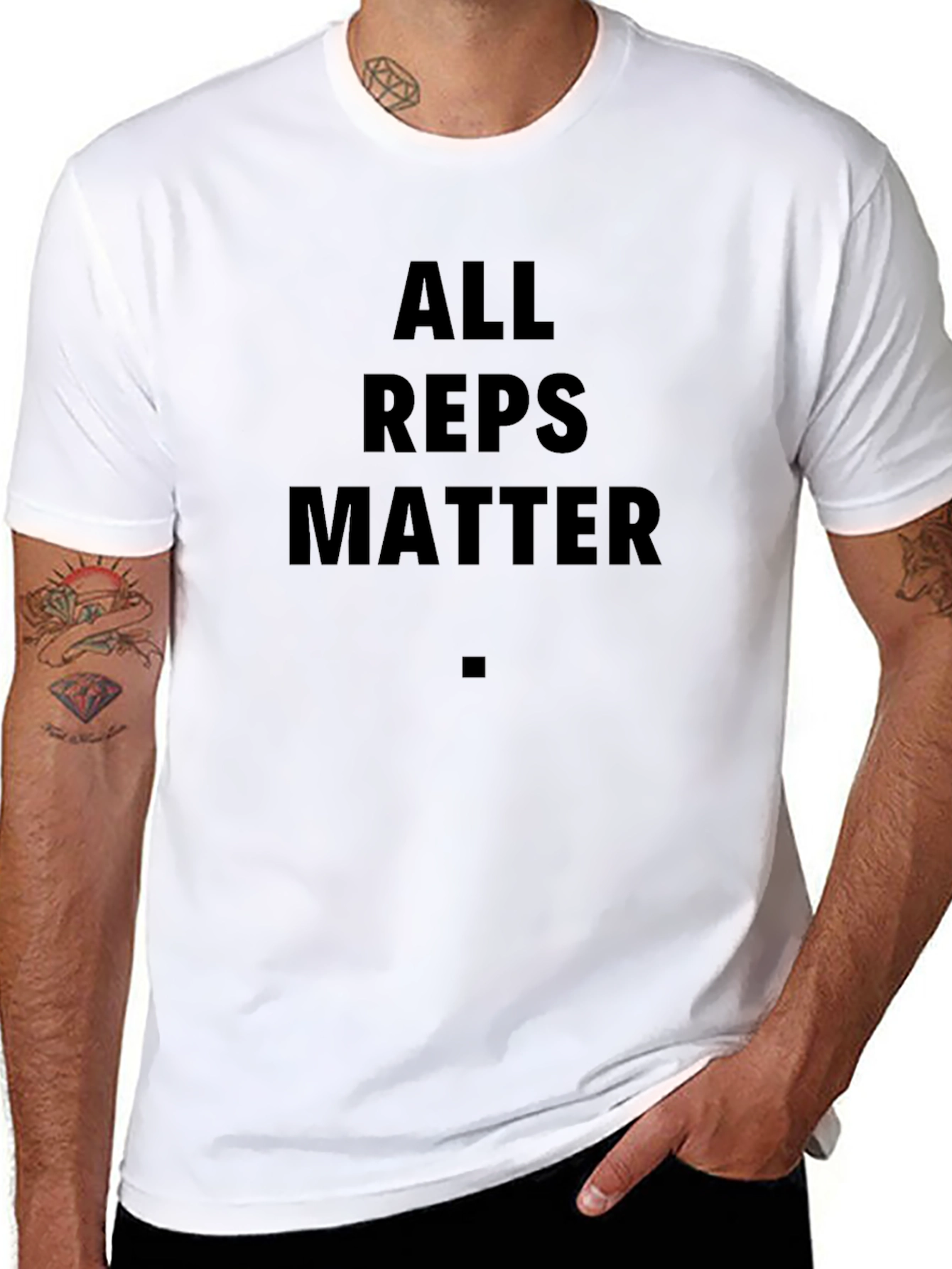 All Reps Matter Black Graphic T-Shirt
