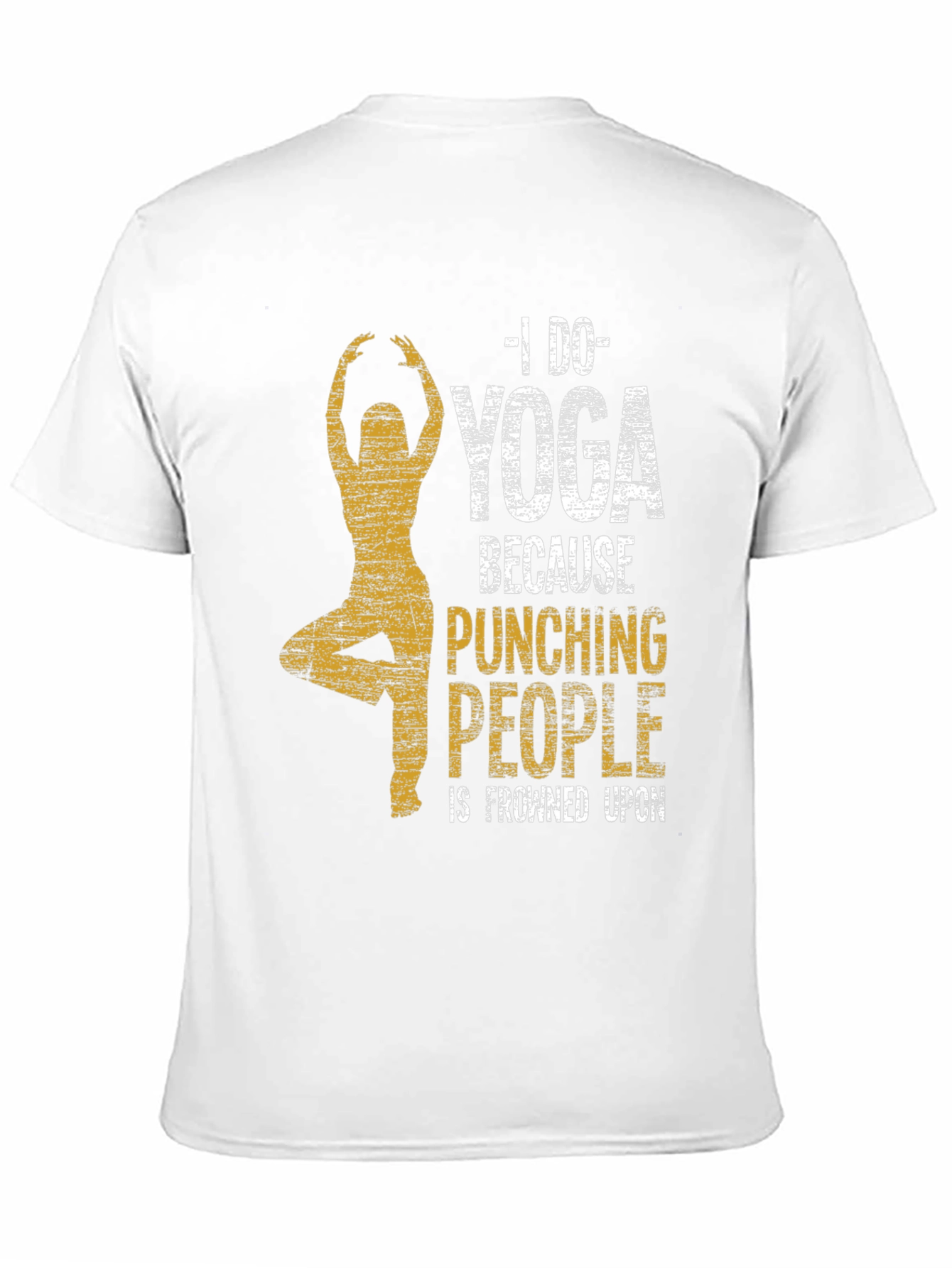 Yoga Graphic Tee - Punching People Is Frowned Upon