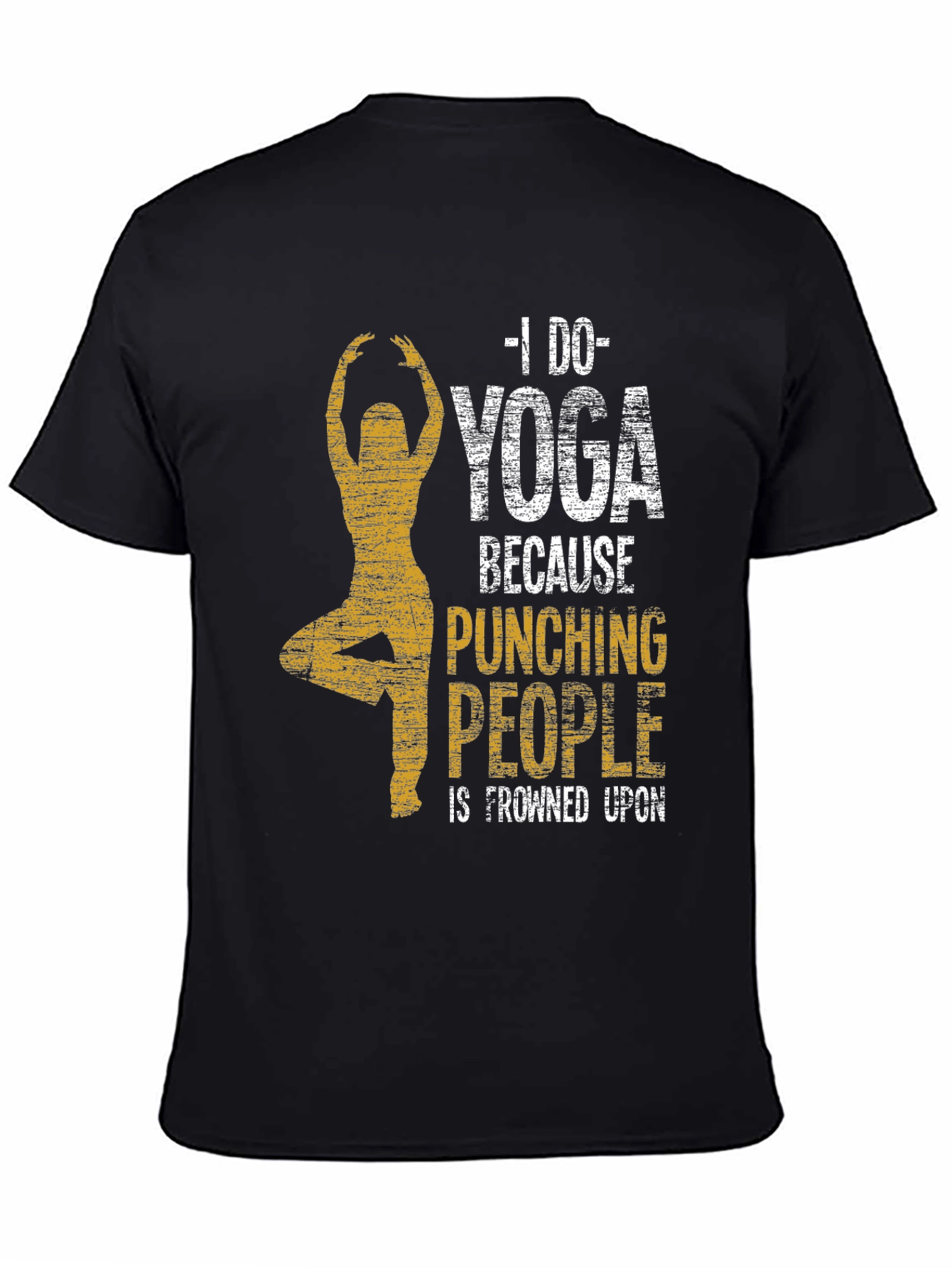 Yoga Graphic Tee - Punching People Is Frowned Upon