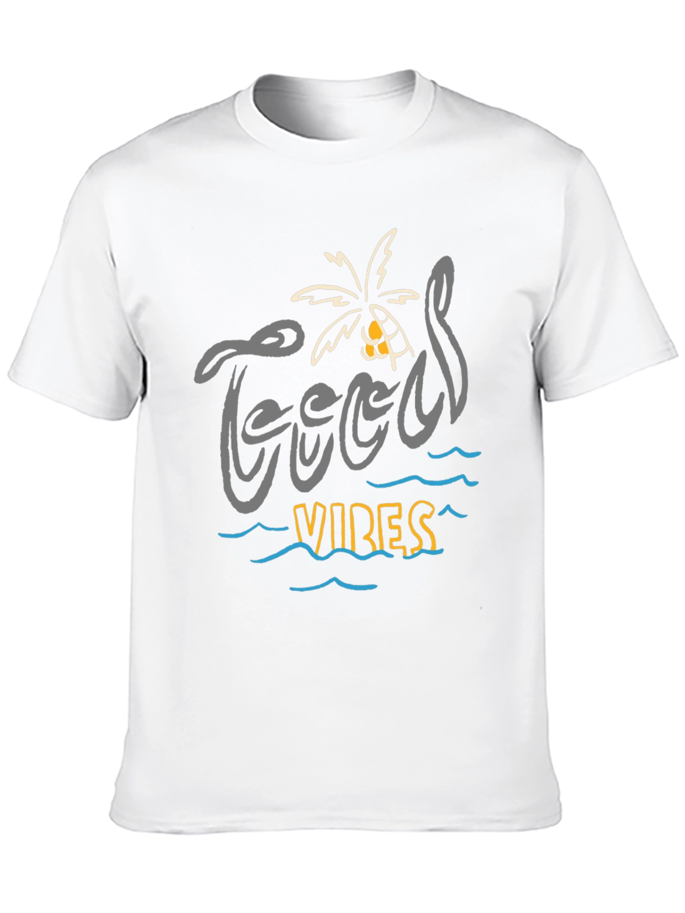 Good Vibes Black Graphic T-Shirt