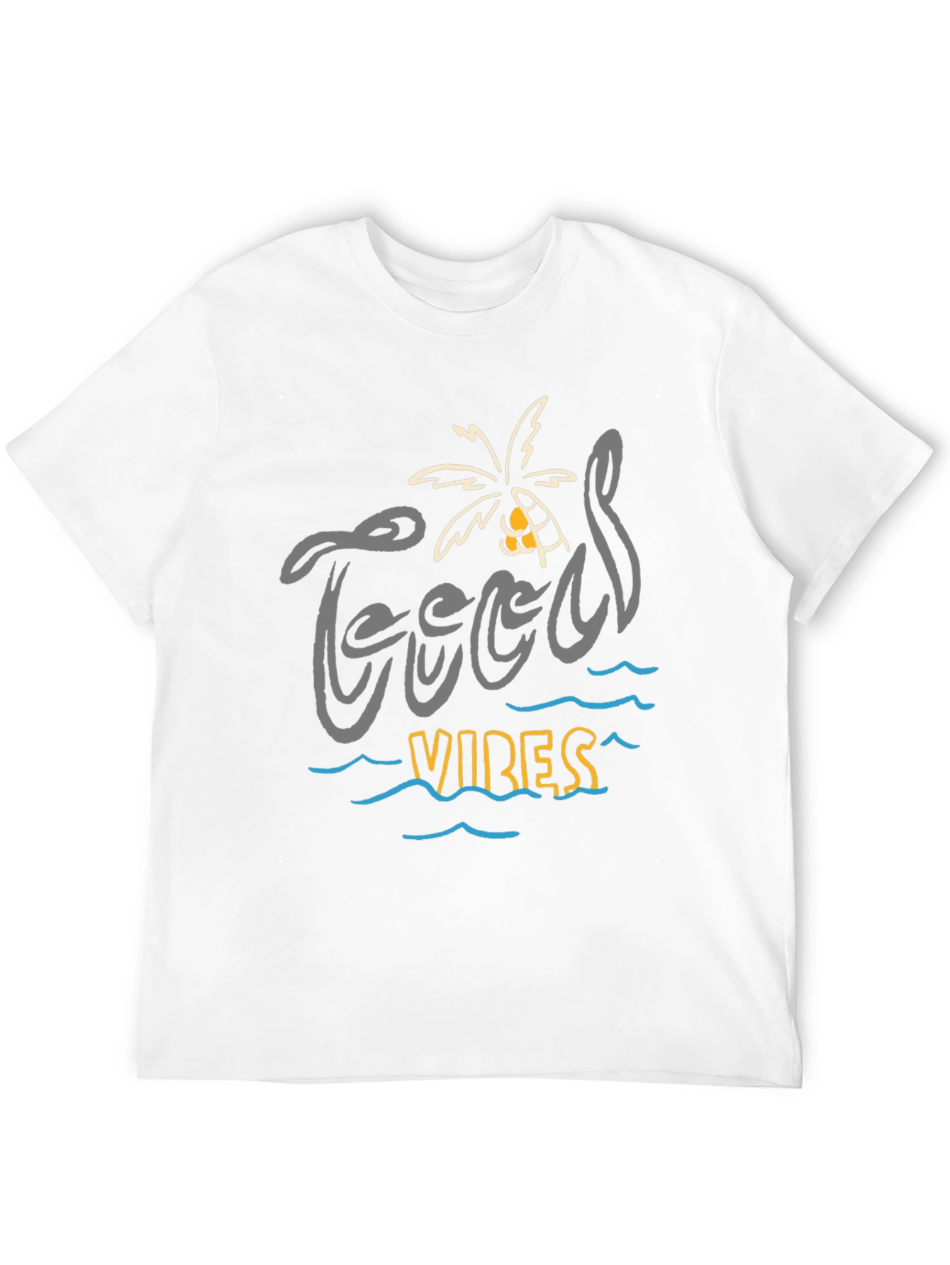 Good Vibes Black Graphic T-Shirt