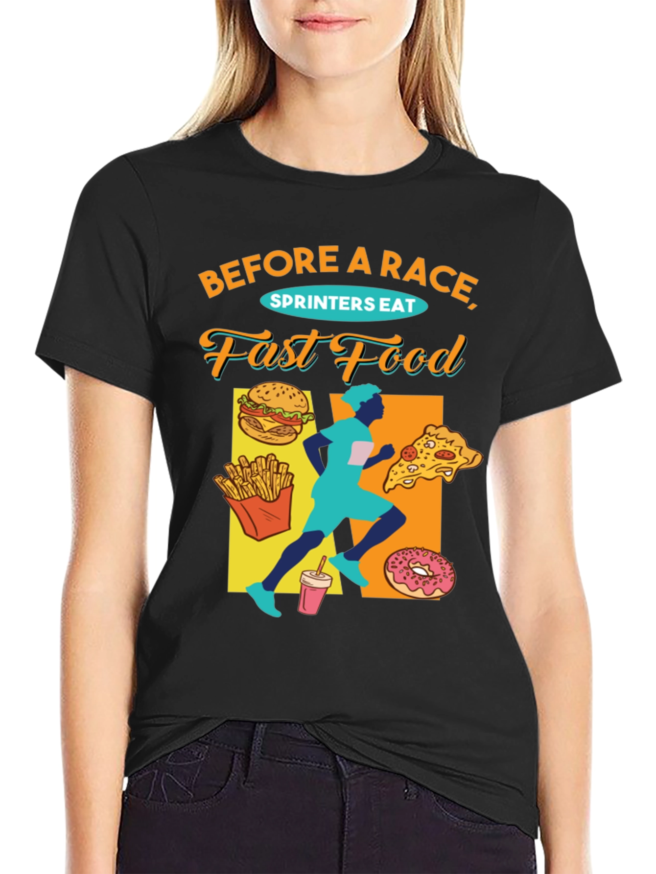 Funny Sprinter Fast Food T-Shirt