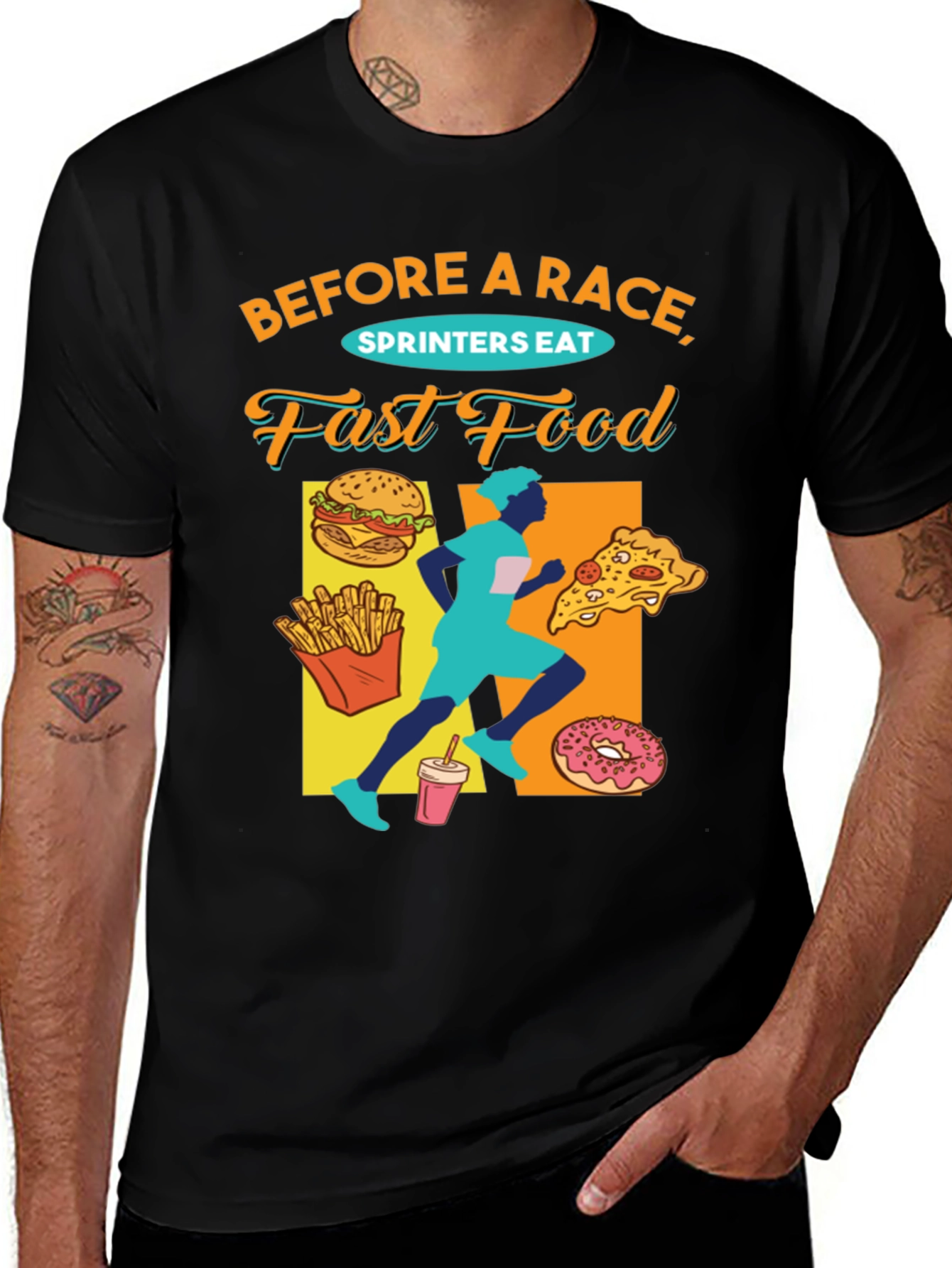 Funny Sprinter Fast Food T-Shirt