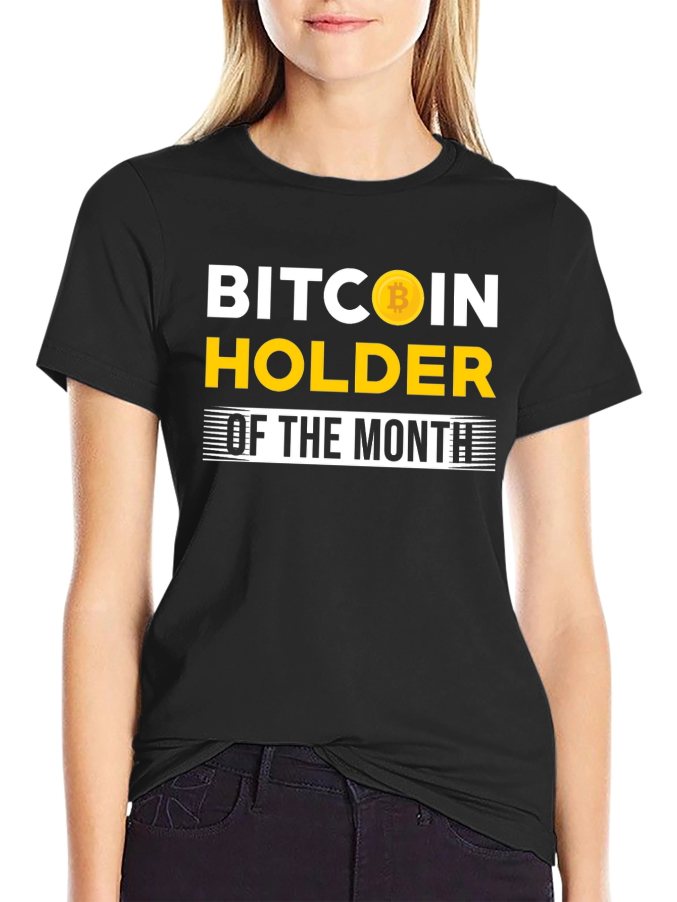 Bitcoin Holder of the Month Black T-Shirt