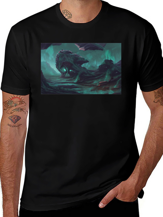 Dark Fantasy Creature Graphic T-Shirt