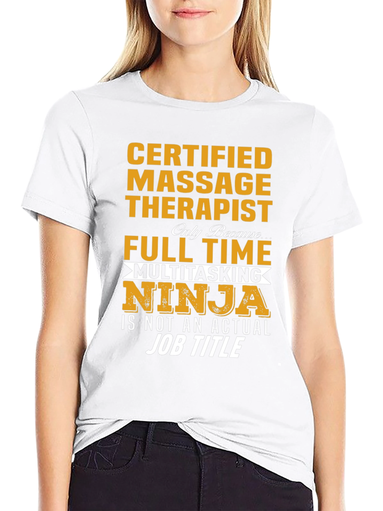 Certified Massage Therapist Ninja T-Shirt