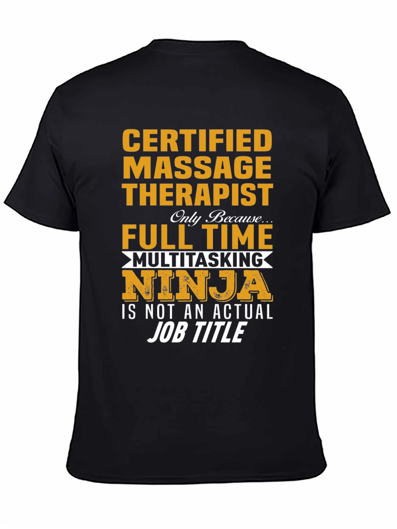 Certified Massage Therapist Ninja T-Shirt