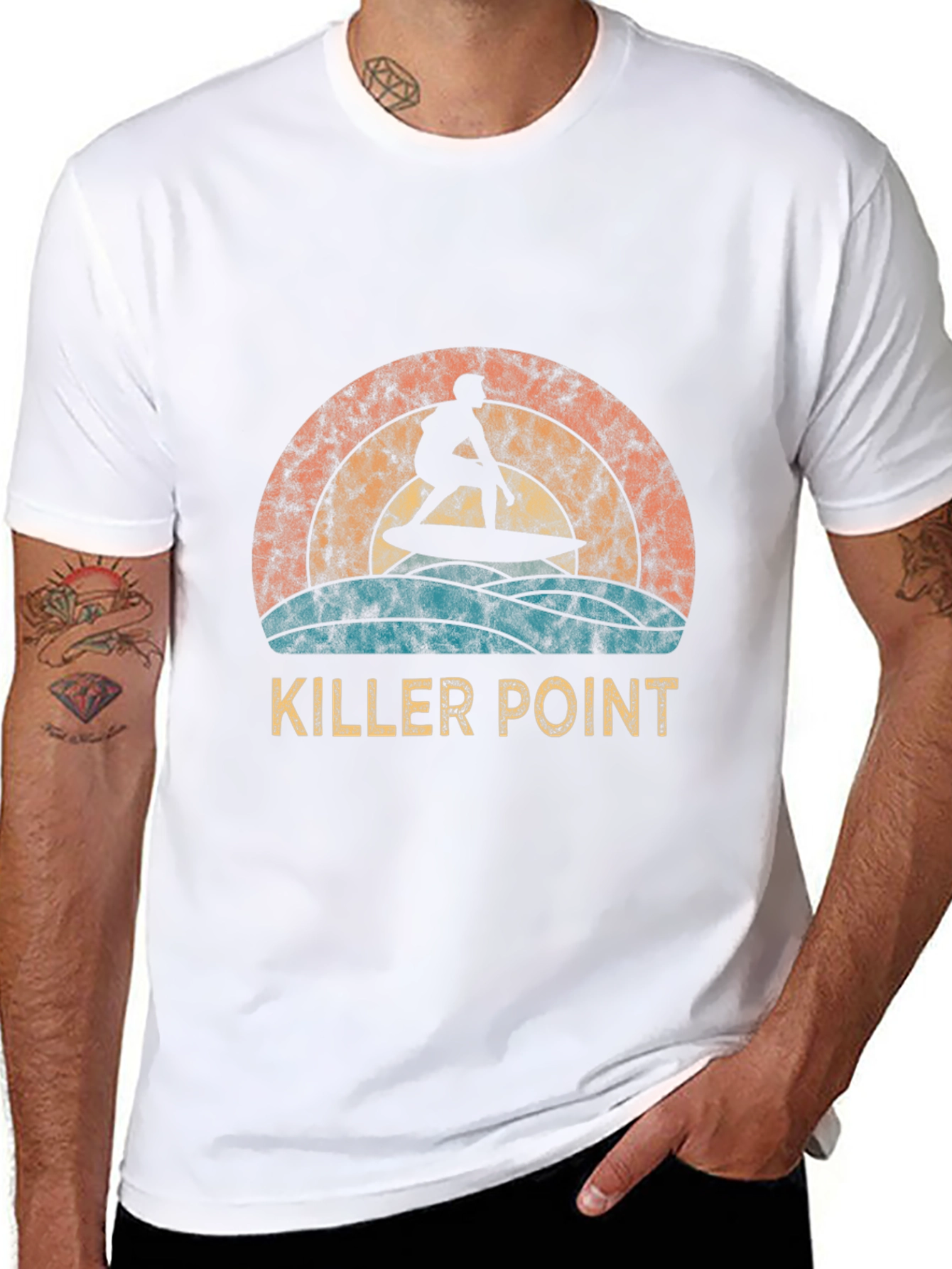 Killer Point Surfer Graphic T-Shirt