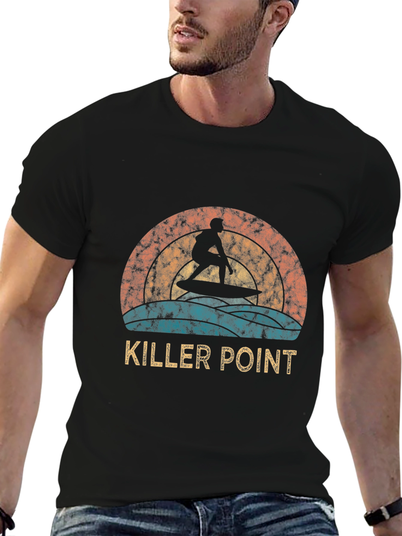 Killer Point Surfer Graphic T-Shirt