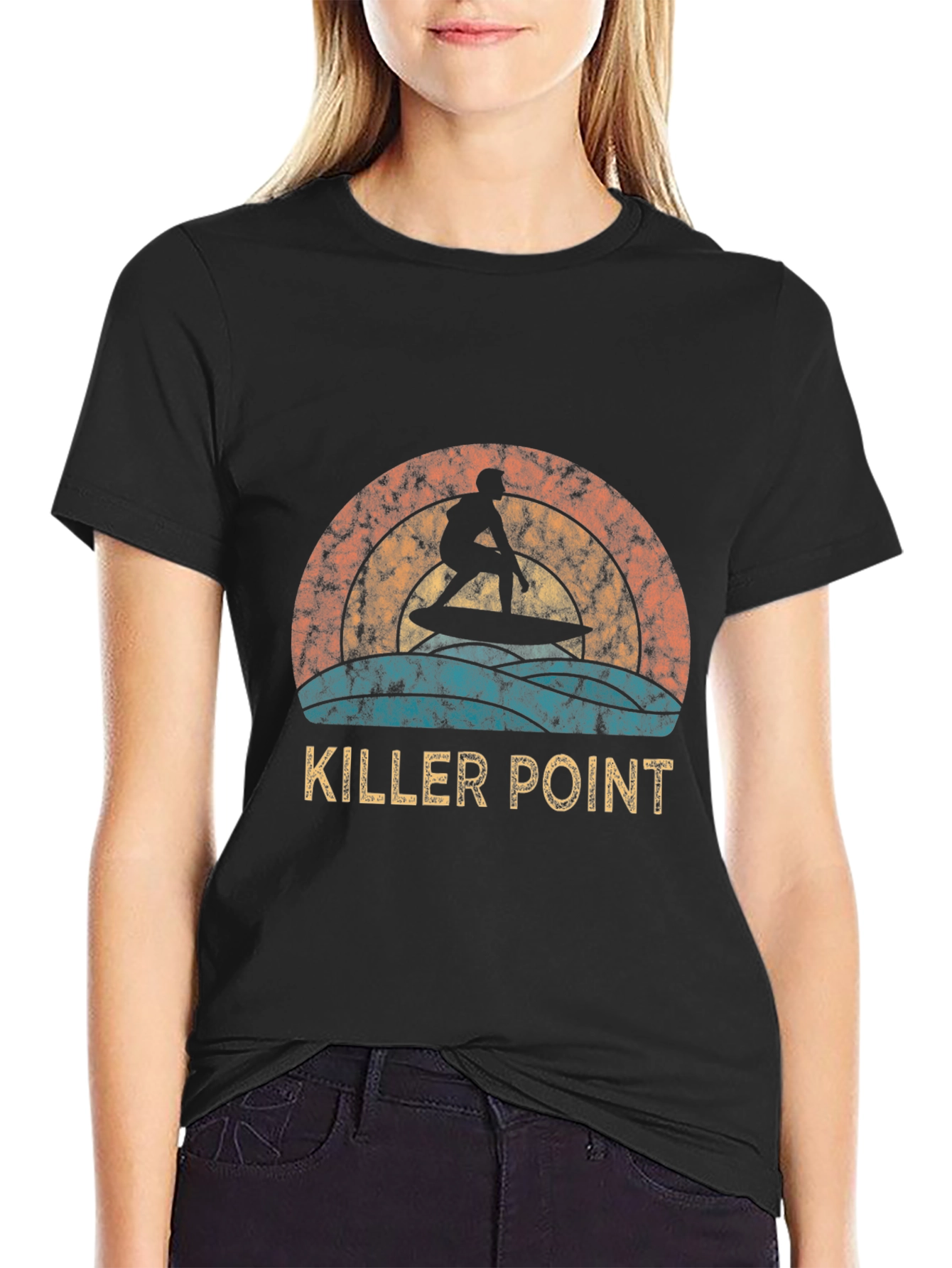 Killer Point Surfer Graphic T-Shirt