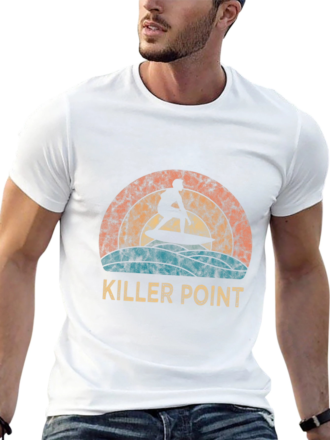 Killer Point Surfer Graphic T-Shirt