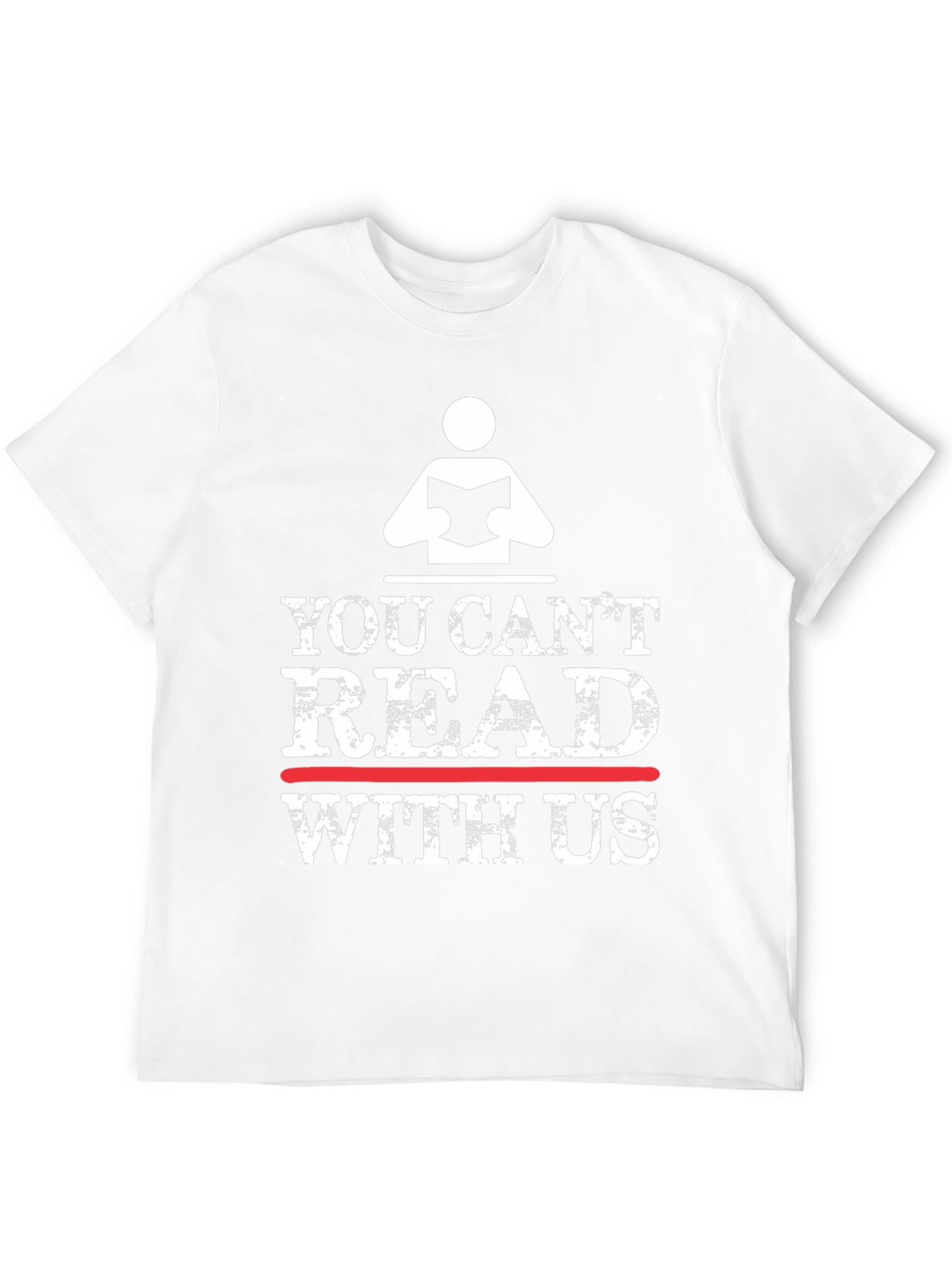 You Cant Read With Us Black T-Shirt
