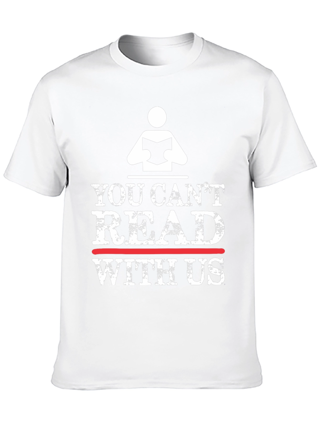 You Cant Read With Us Black T-Shirt