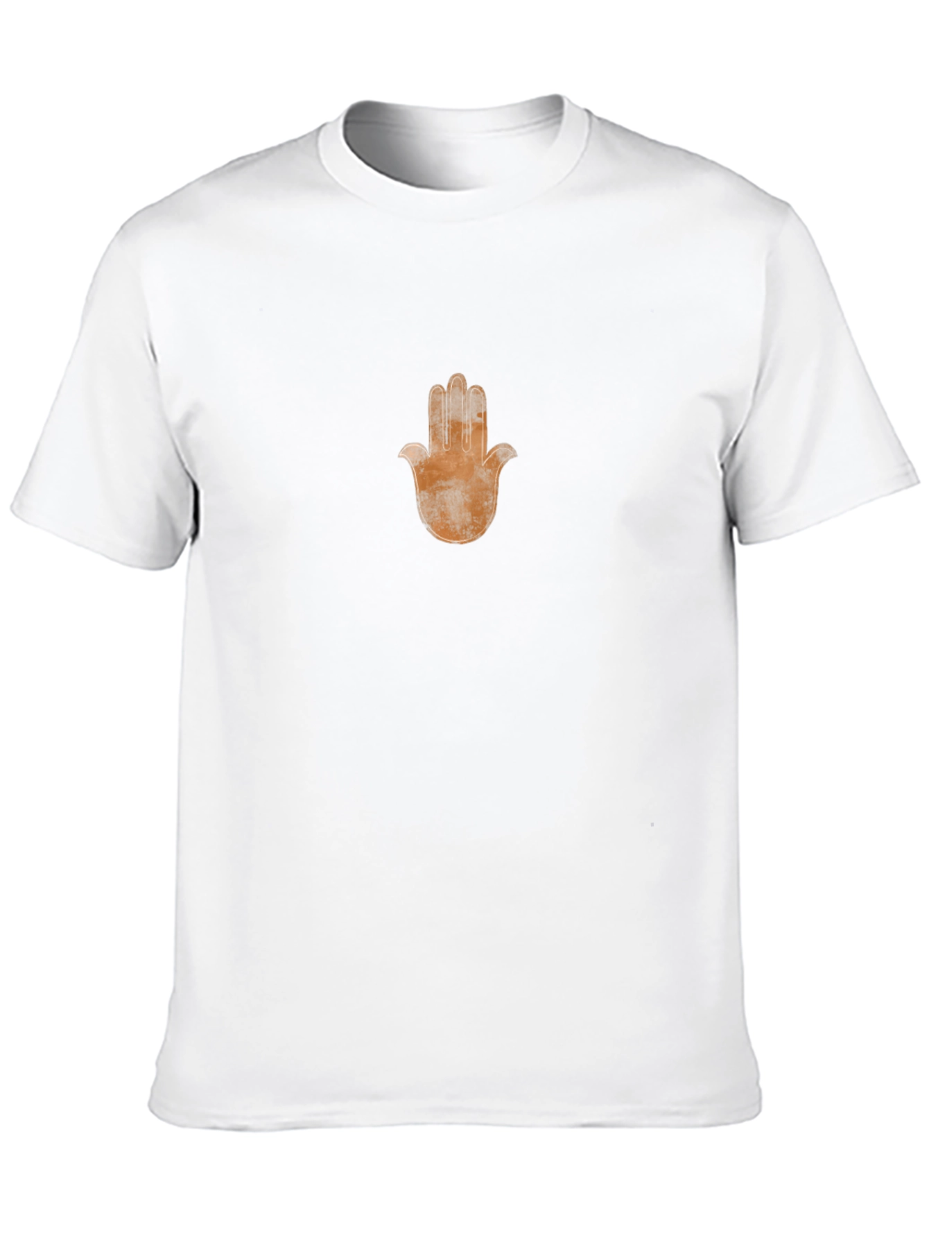 Hamsa Hand Graphic Tee - Soft Black Cotton T-Shirt