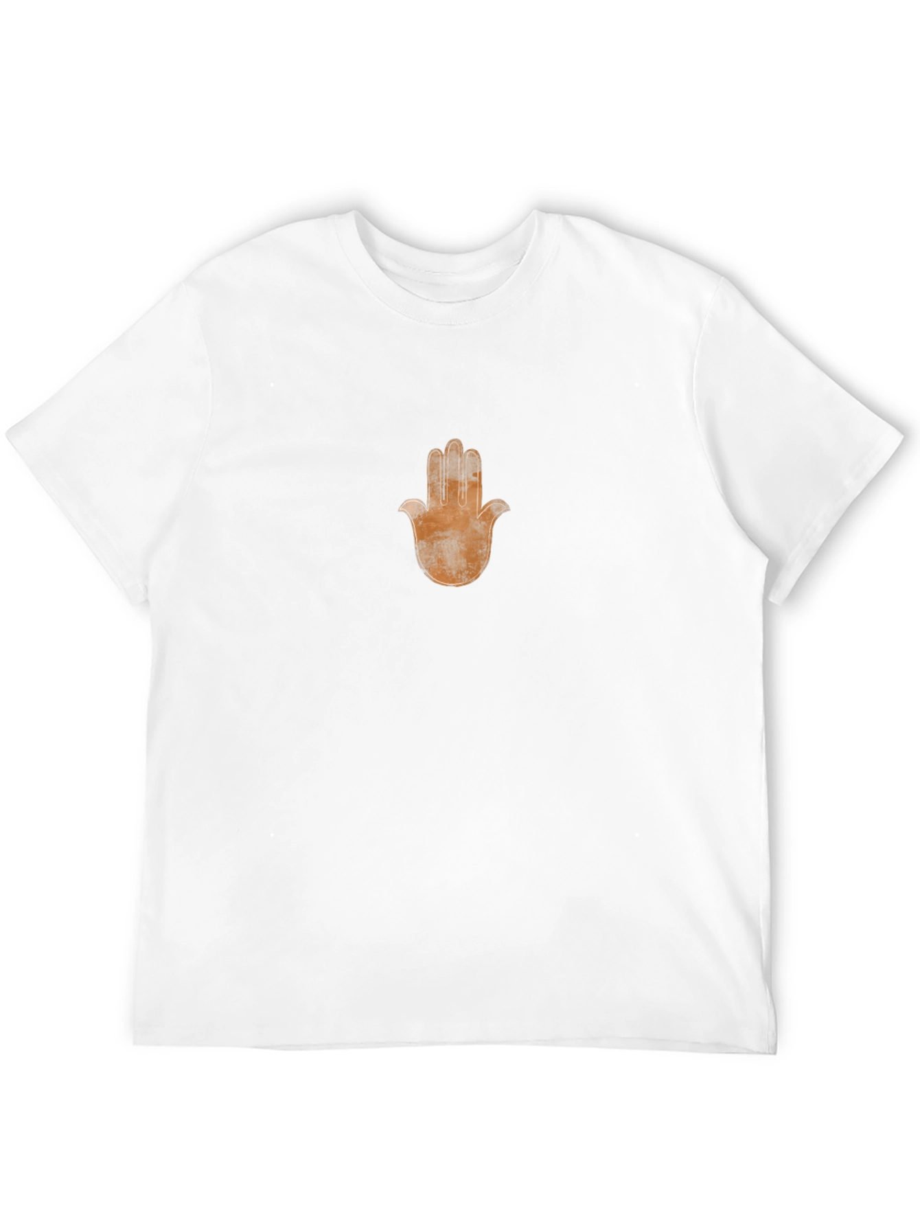 Hamsa Hand Graphic Tee - Soft Black Cotton T-Shirt