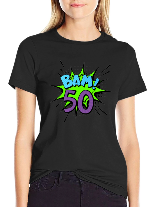 BAM! 50 Black Graphic T-Shirt