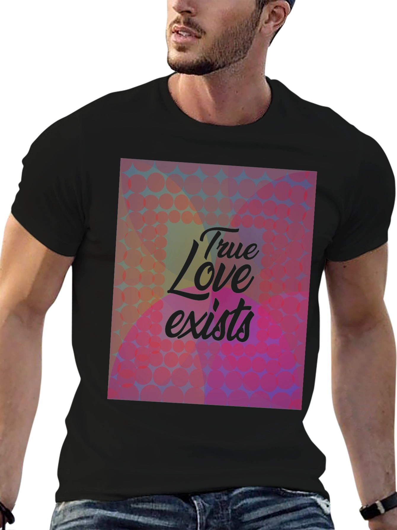 True Love Graphic Tee - Stylish Black T-Shirt