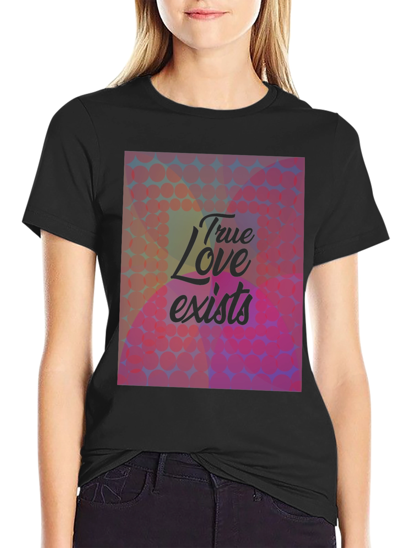True Love Graphic Tee - Stylish Black T-Shirt