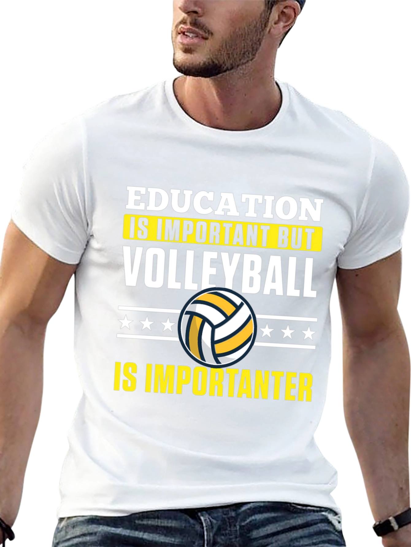 Volleyball Lover T-Shirt - Education is Important But...