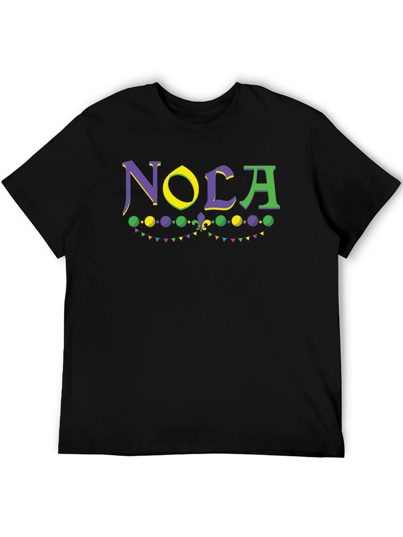 NOLA Graphic T-Shirt - Mardi Gras Inspired Design