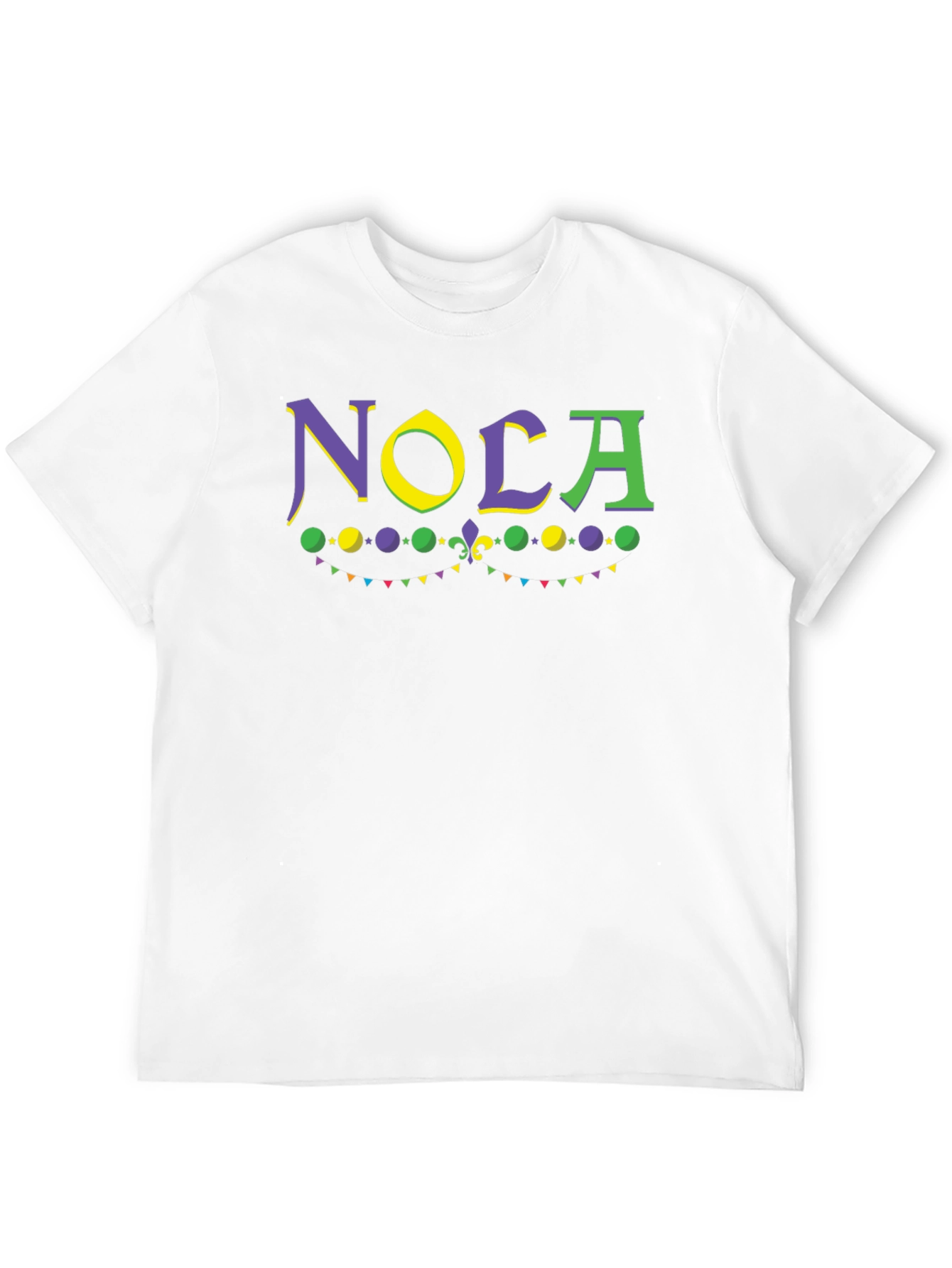 NOLA Graphic T-Shirt - Mardi Gras Inspired Design